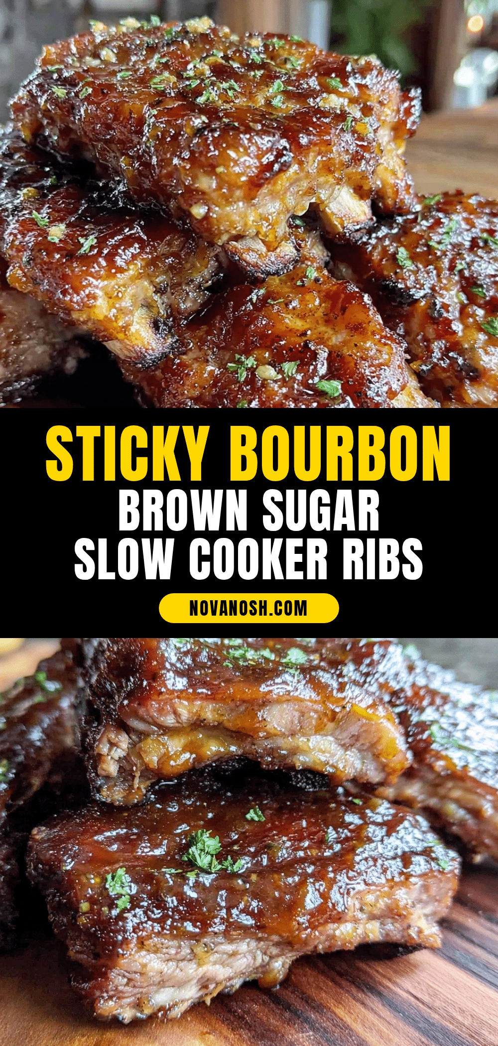 bourbon brown sugar glazed ribs recipe