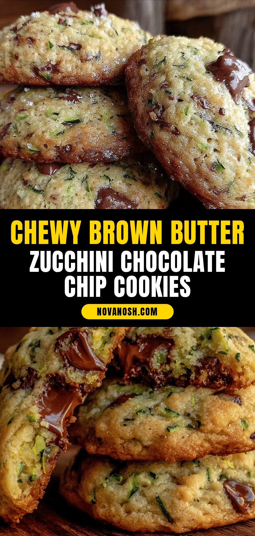 brown butter zucchini chocolate chip cookies recipe