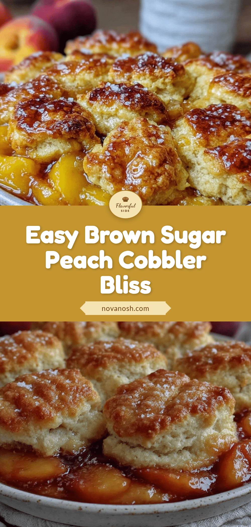 brown sugar peach cobbler recipe