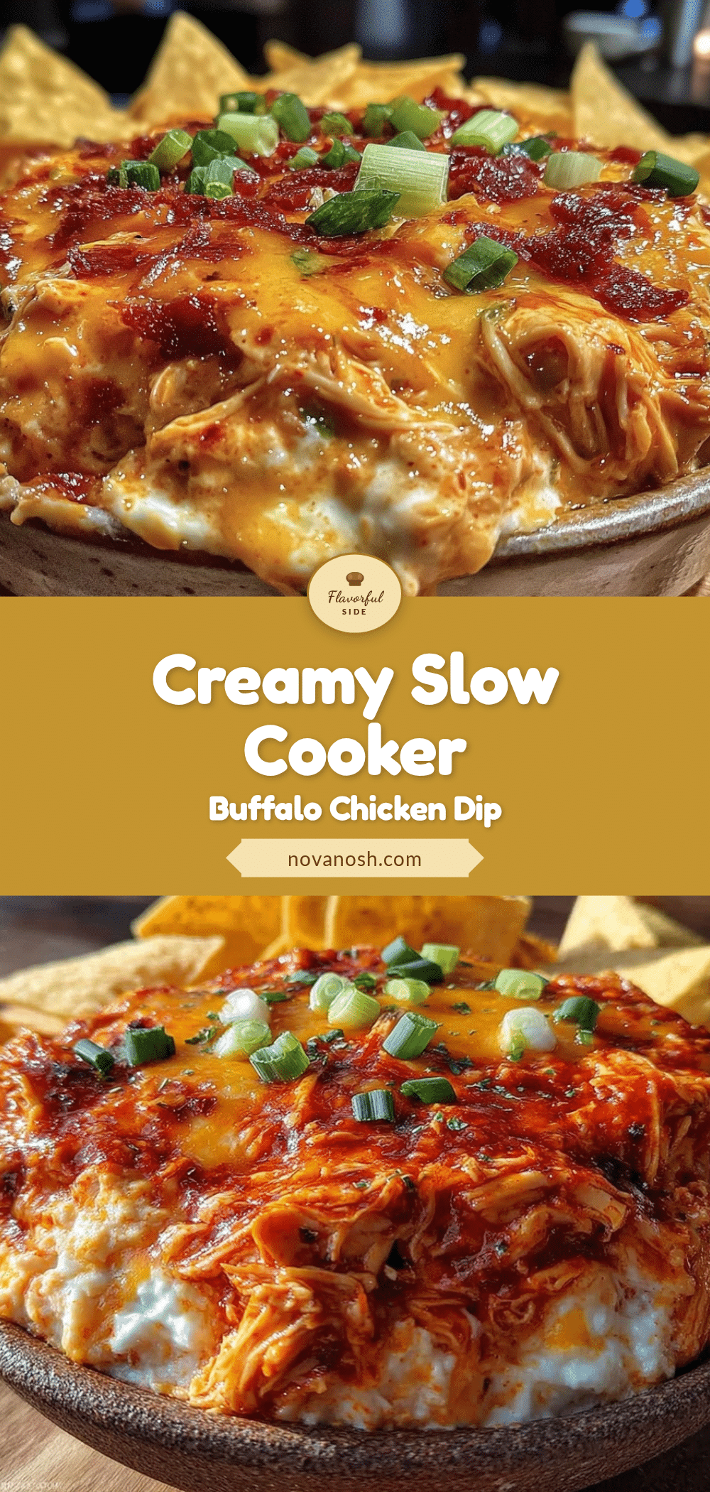 creamy buffalo chicken dip slow cooker recipe