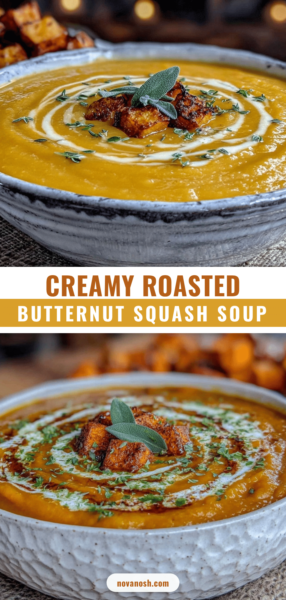 creamy roasted butternut squash soup recipe