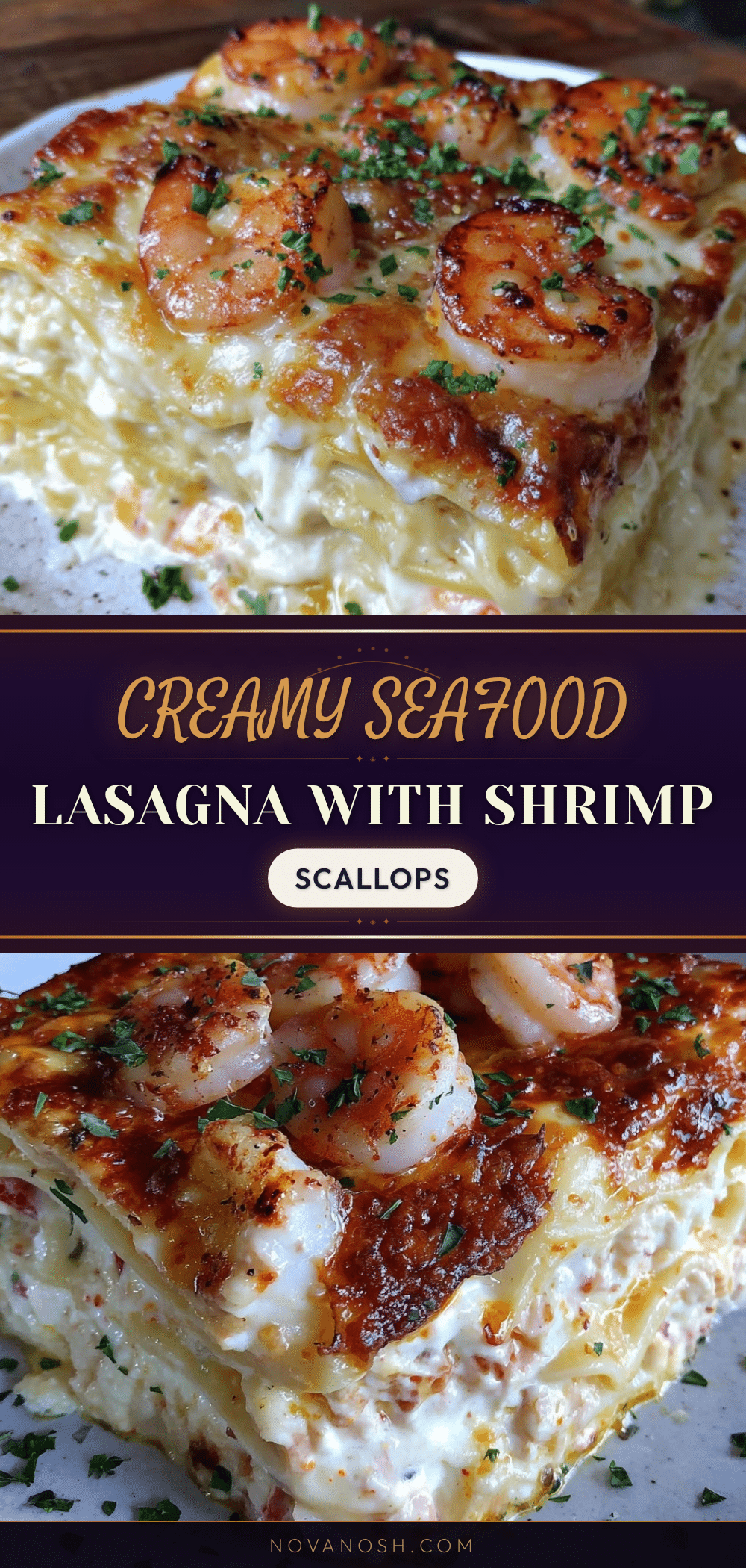 creamy seafood lasagna recipe