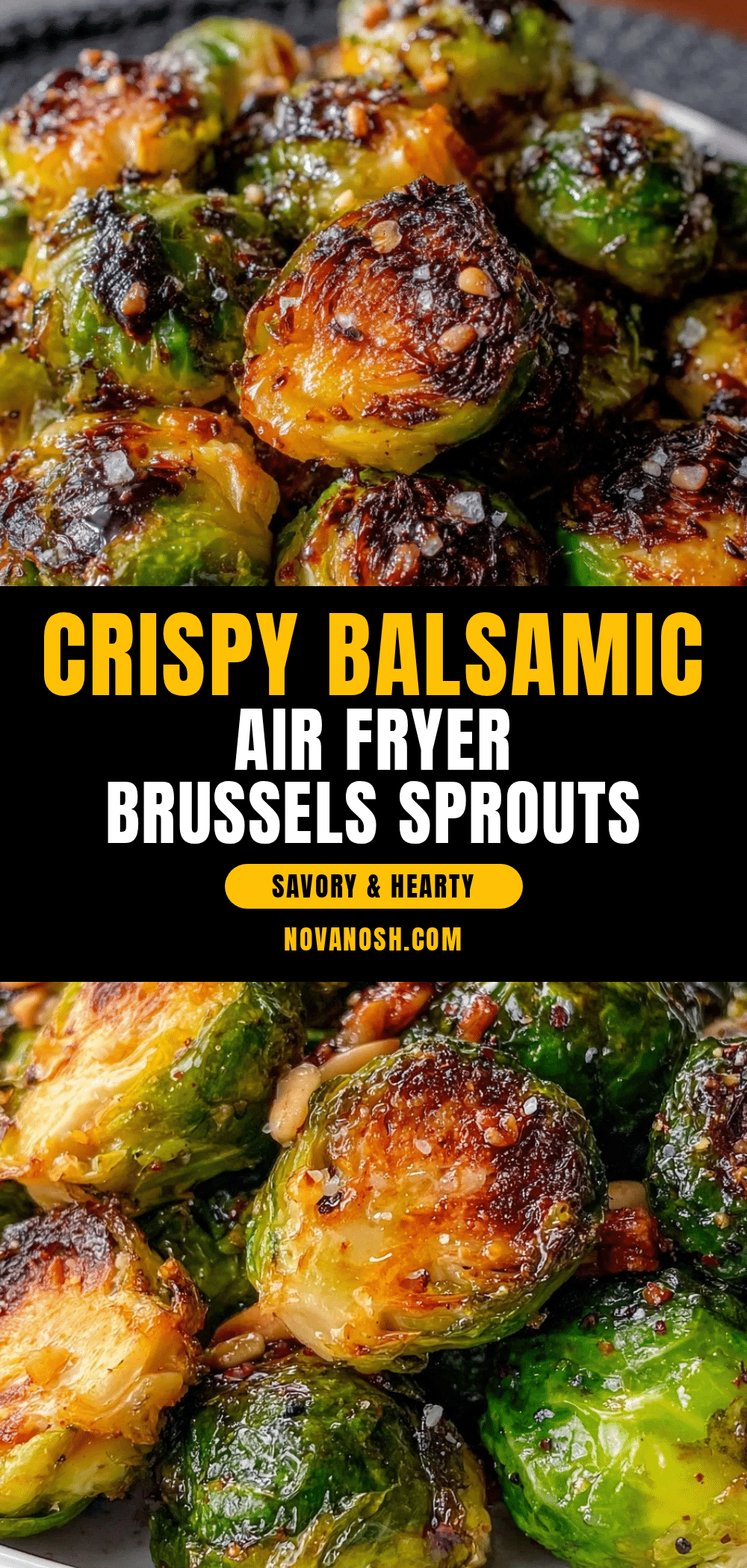 crispy balsamic air fryer Brussels sprouts recipe