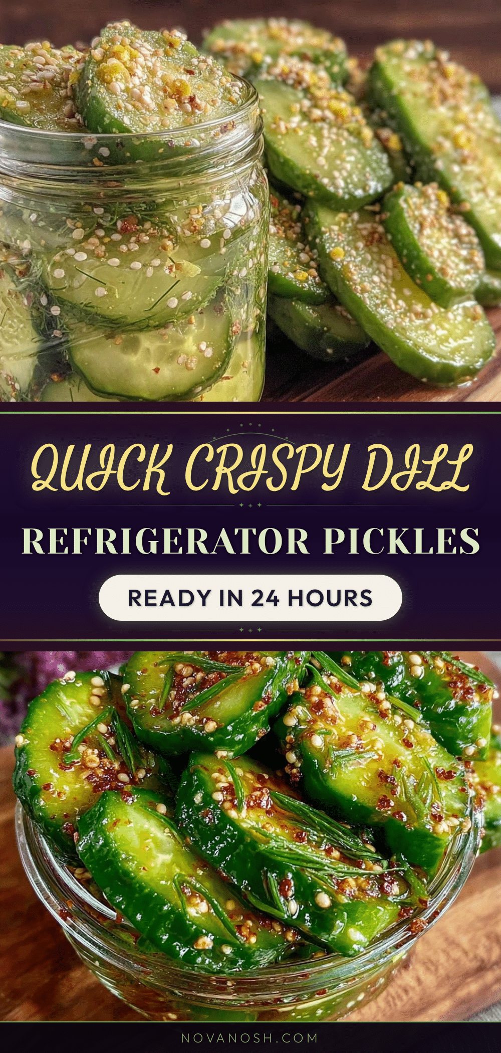 crispy dill refrigerator pickles recipe
