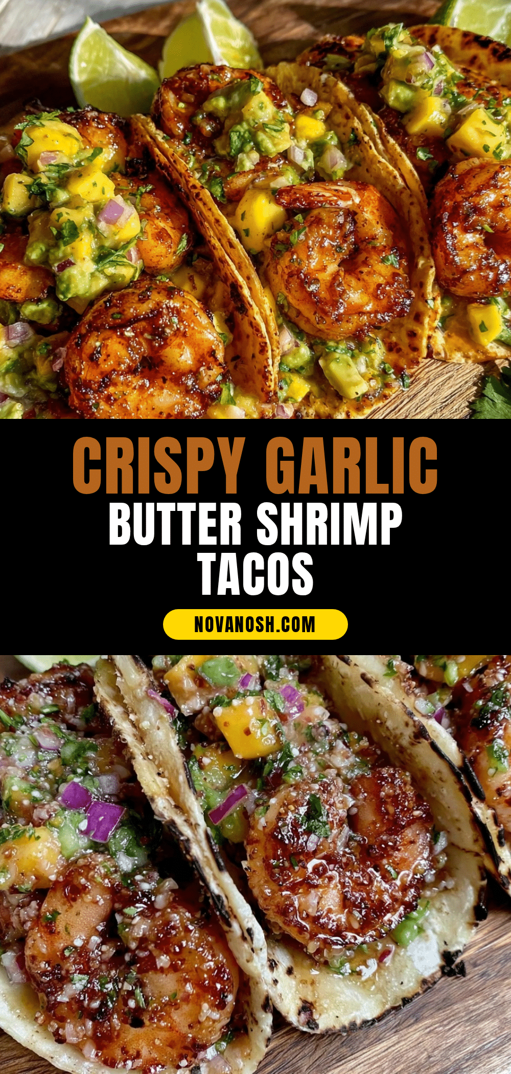 crispy garlic butter shrimp tacos recipe
