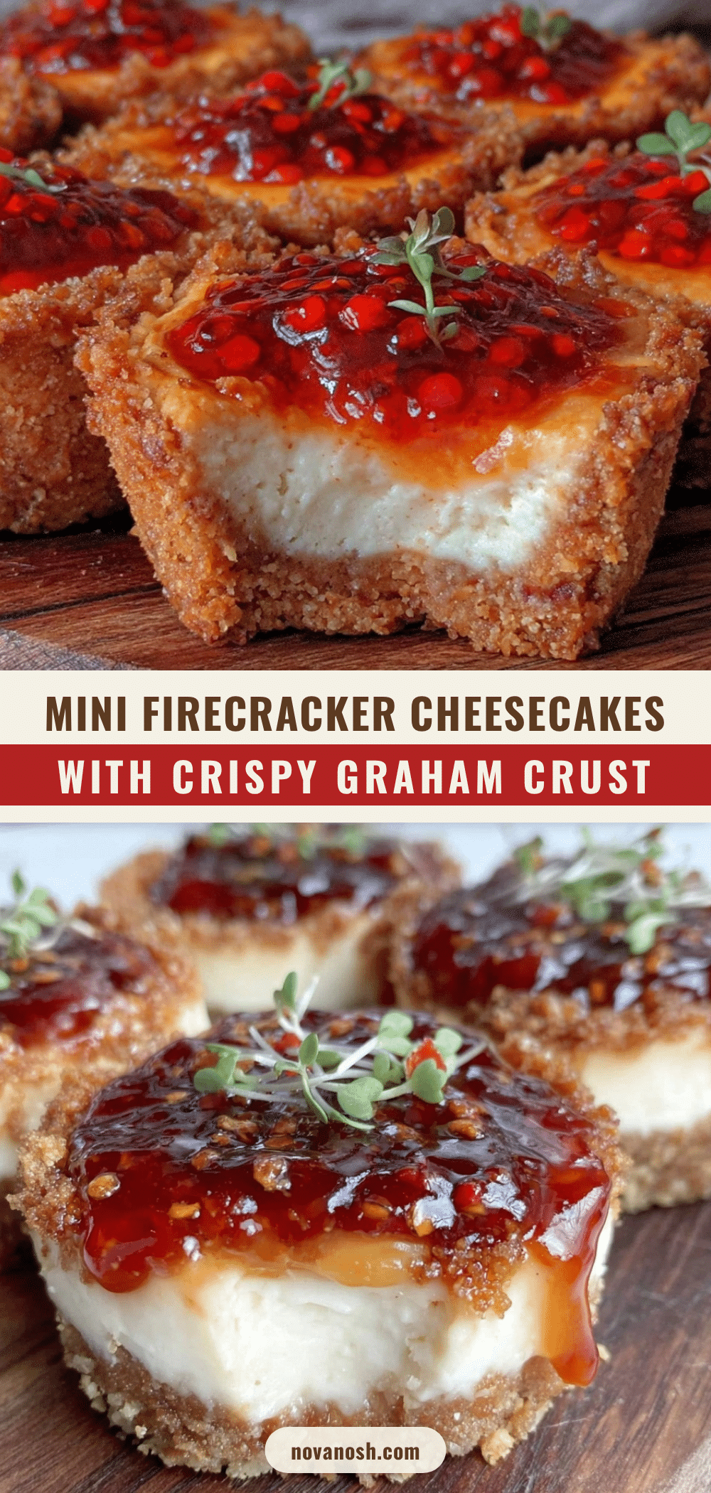 crispy mini firecracker cheesecakes recipe