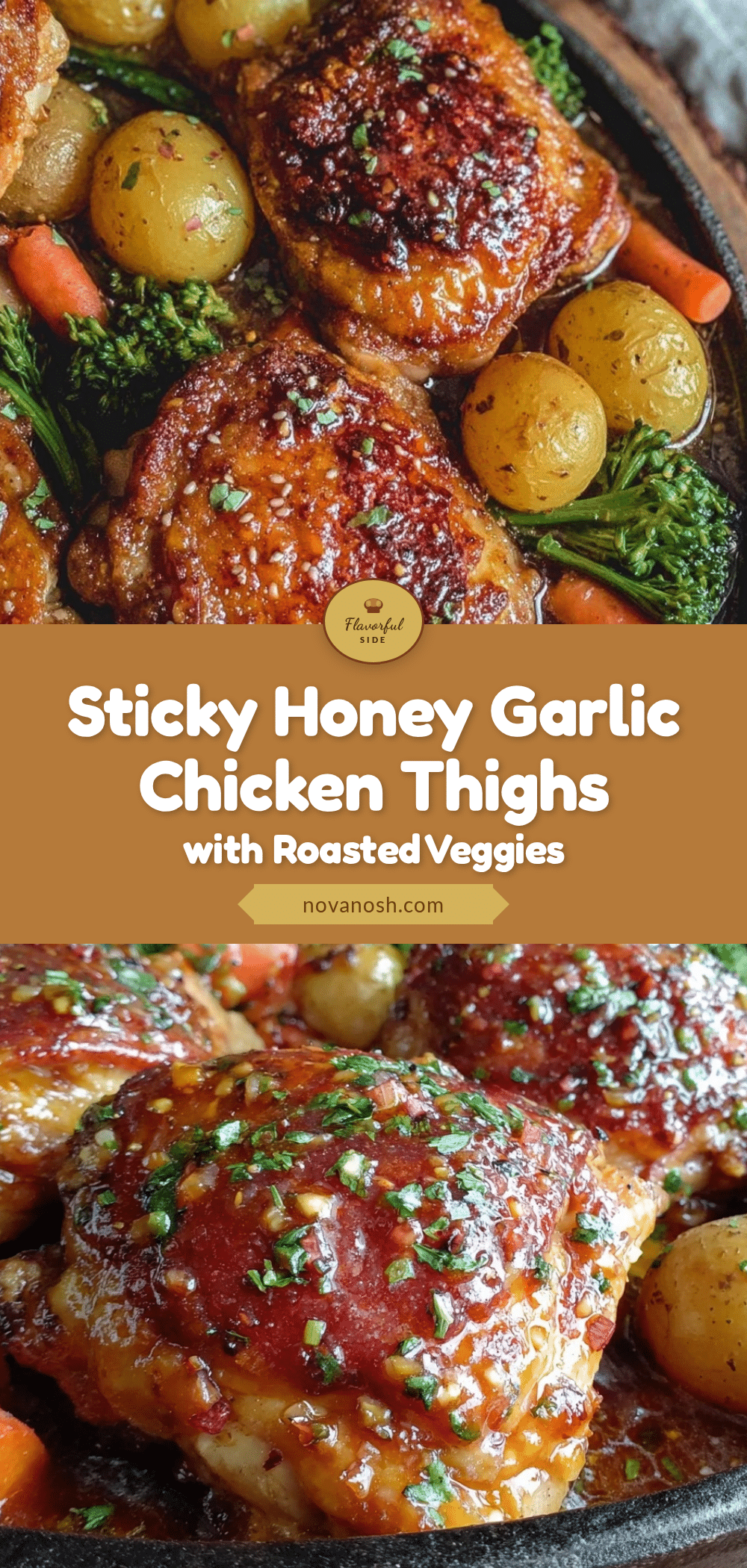 crispy one-pan honey garlic chicken thighs recipe