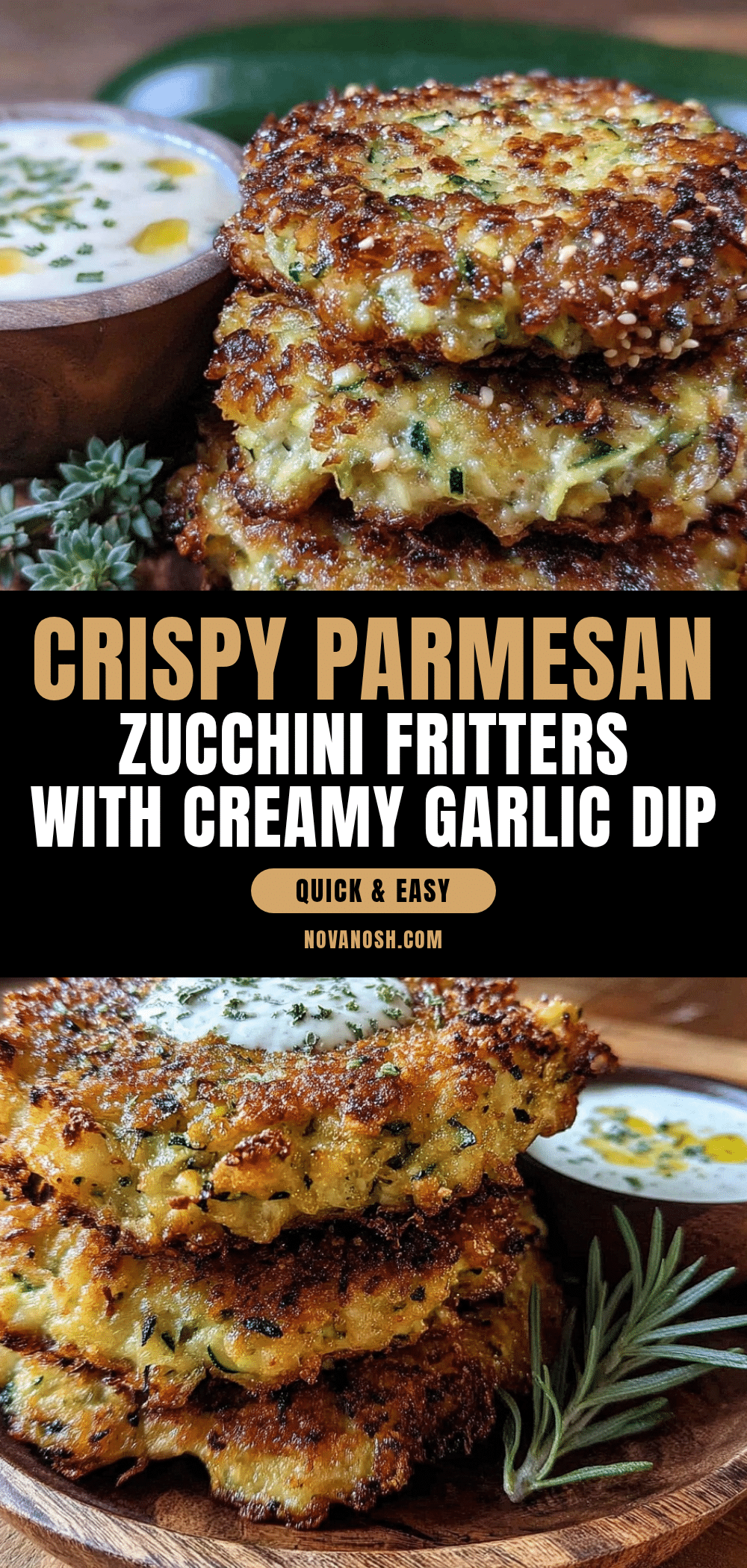 crispy parmesan zucchini fritters recipe