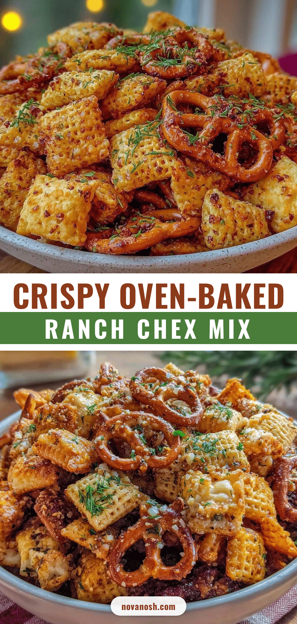 crispy ranch seasoned Chex mix recipe recipe