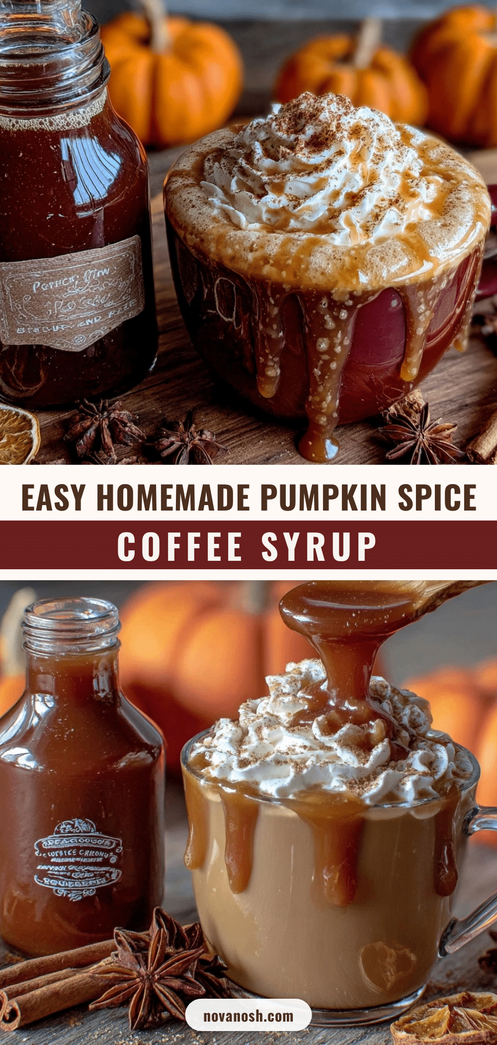 easy homemade pumpkin spice coffee syrup recipe