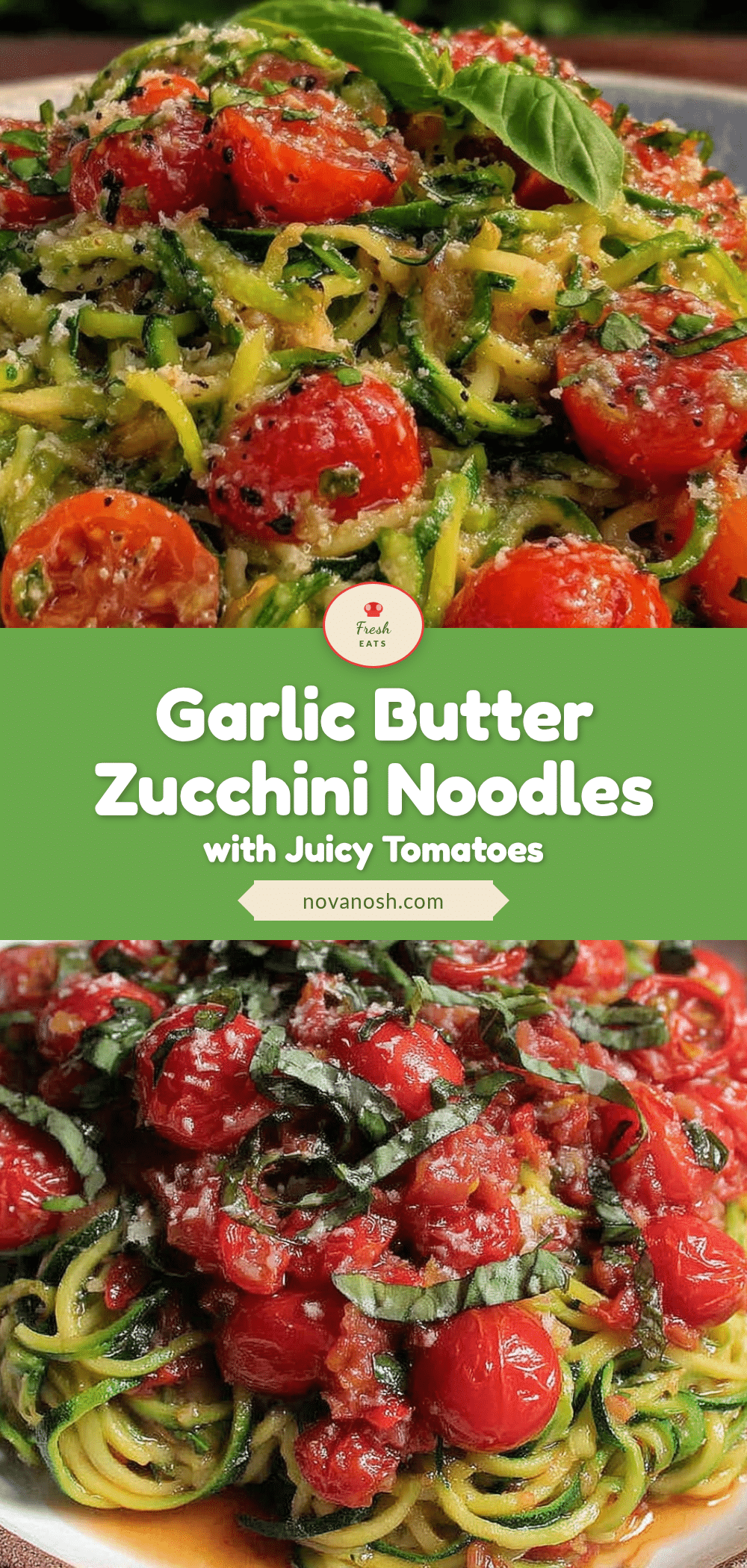 fresh garlic butter zucchini noodles recipe