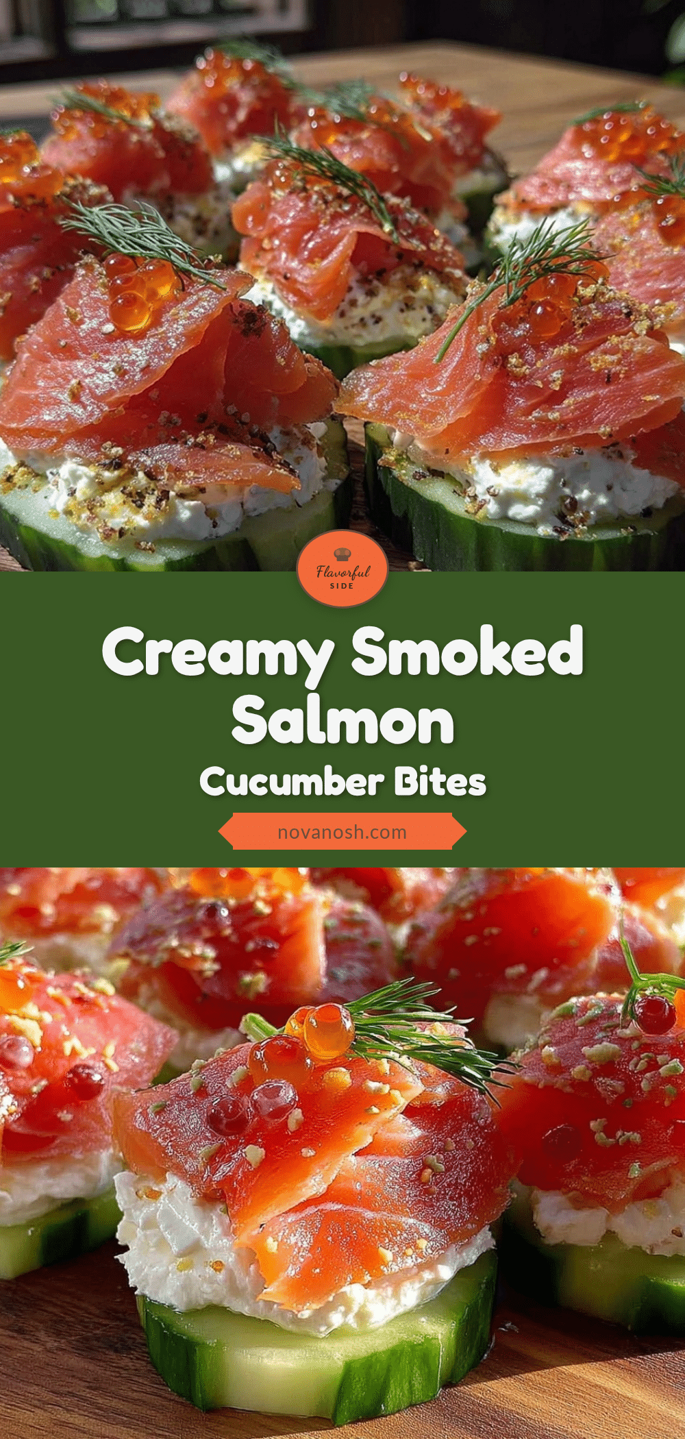 fresh smoked salmon cucumber bites recipe