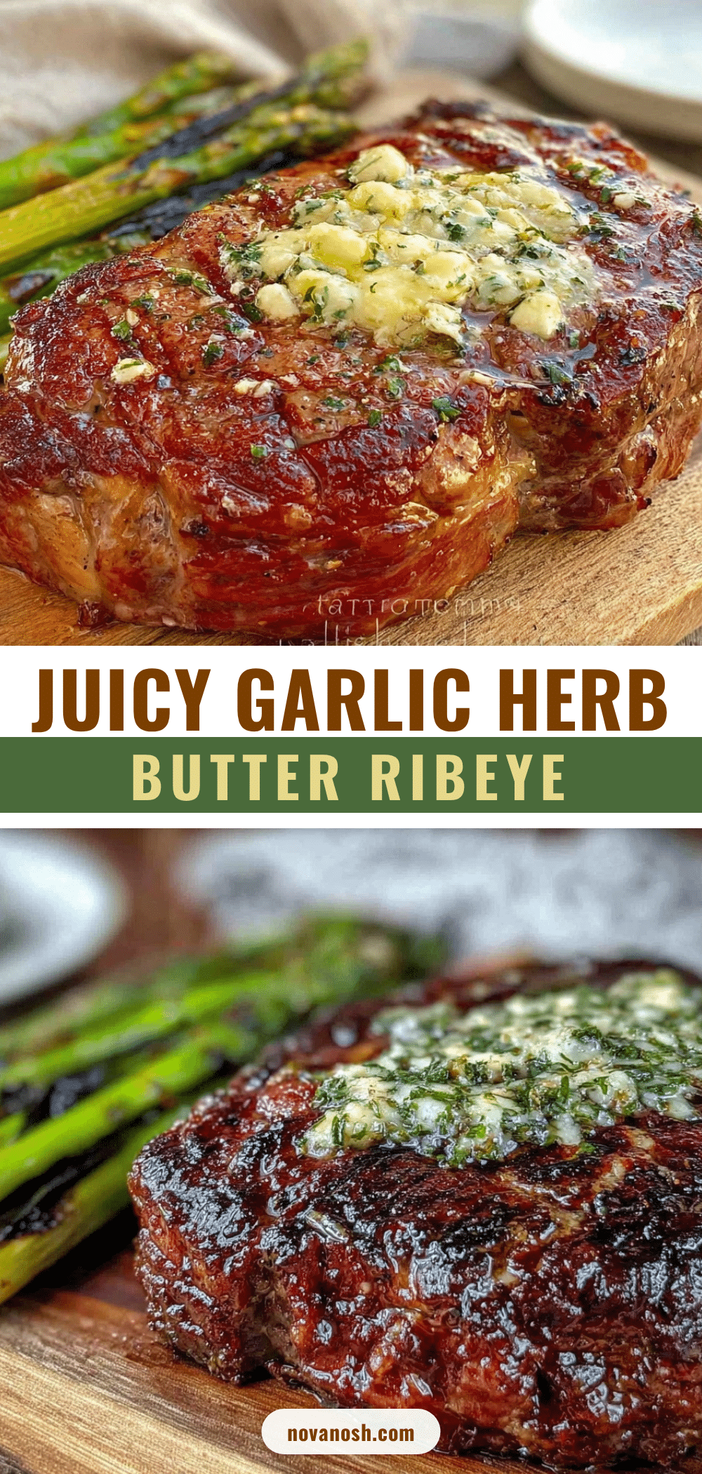 garlic herb butter ribeye recipe