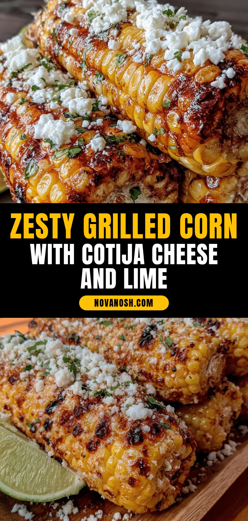 grilled corn with cotija cheese and lime recipe