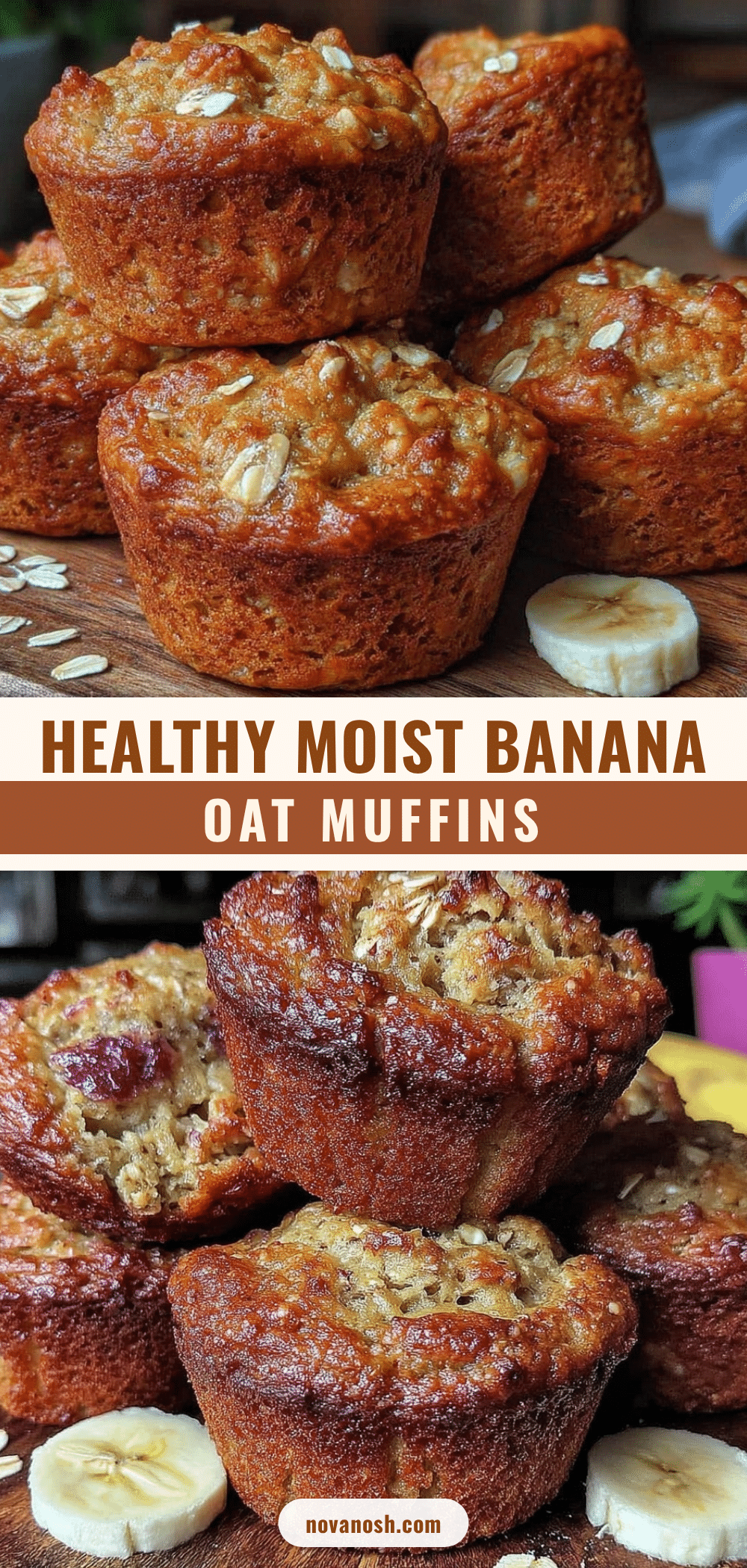 healthy banana oat muffins recipe