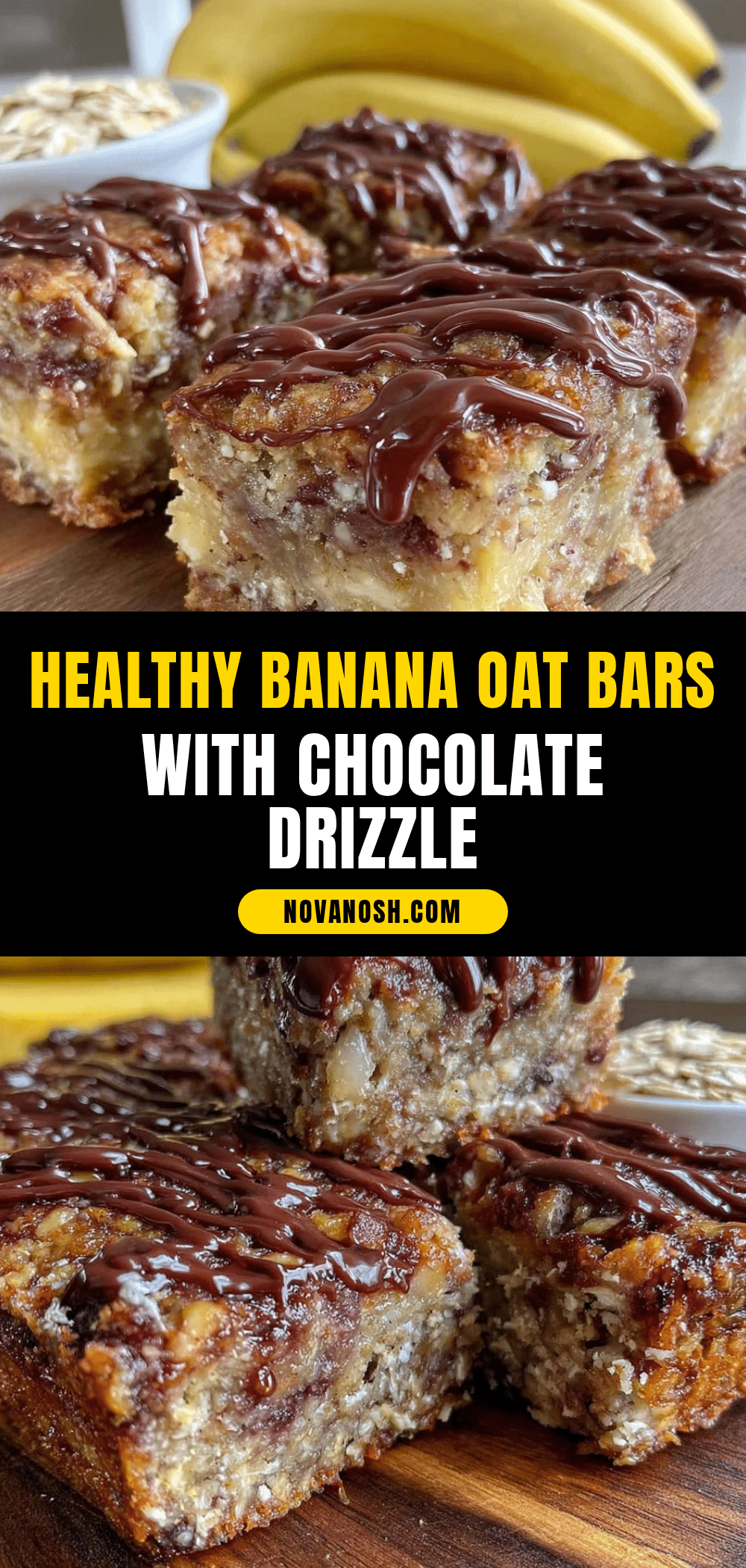 healthy banana oat snack bars recipe