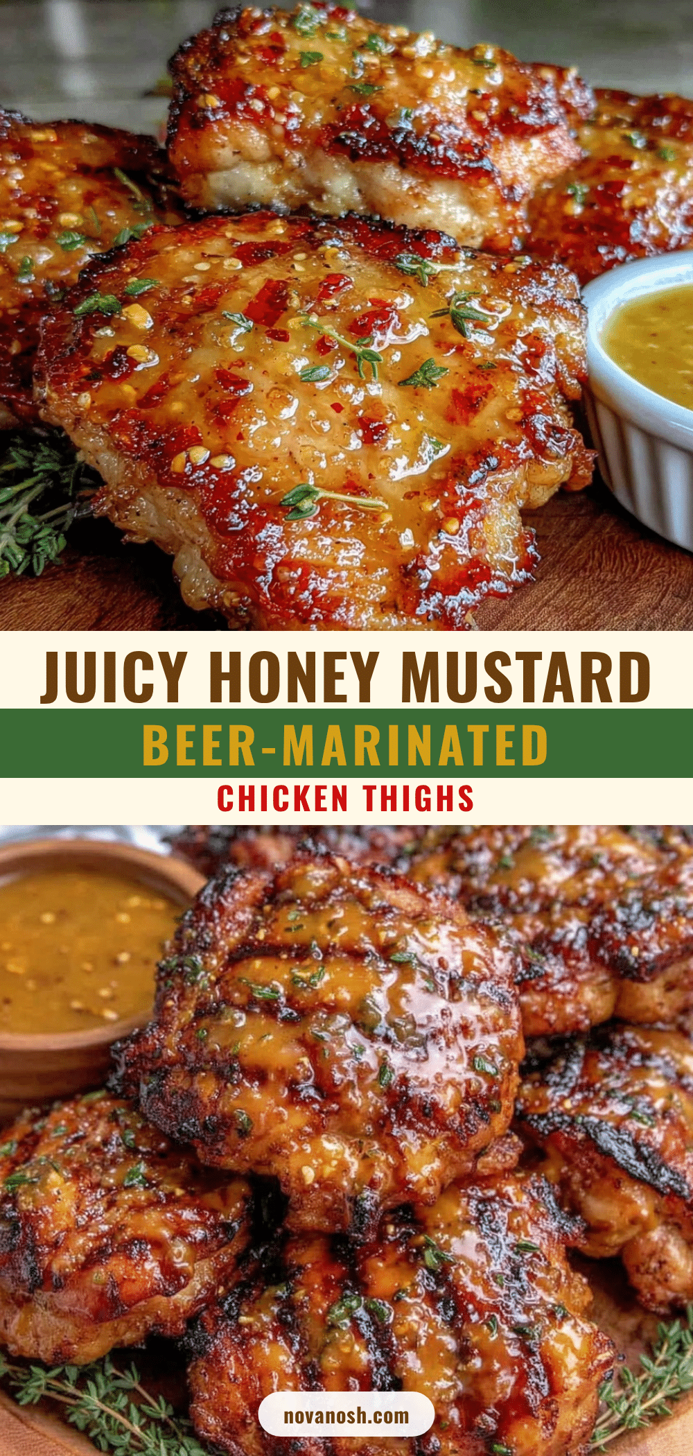 honey mustard grilled chicken thighs recipe