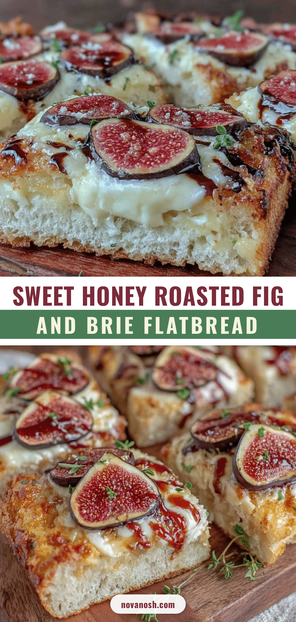 honey roasted fig and brie flatbread recipe