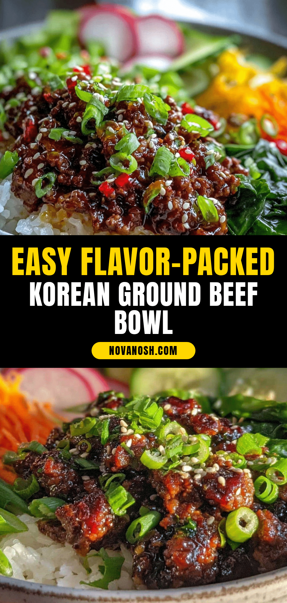 Korean ground beef bowl recipe