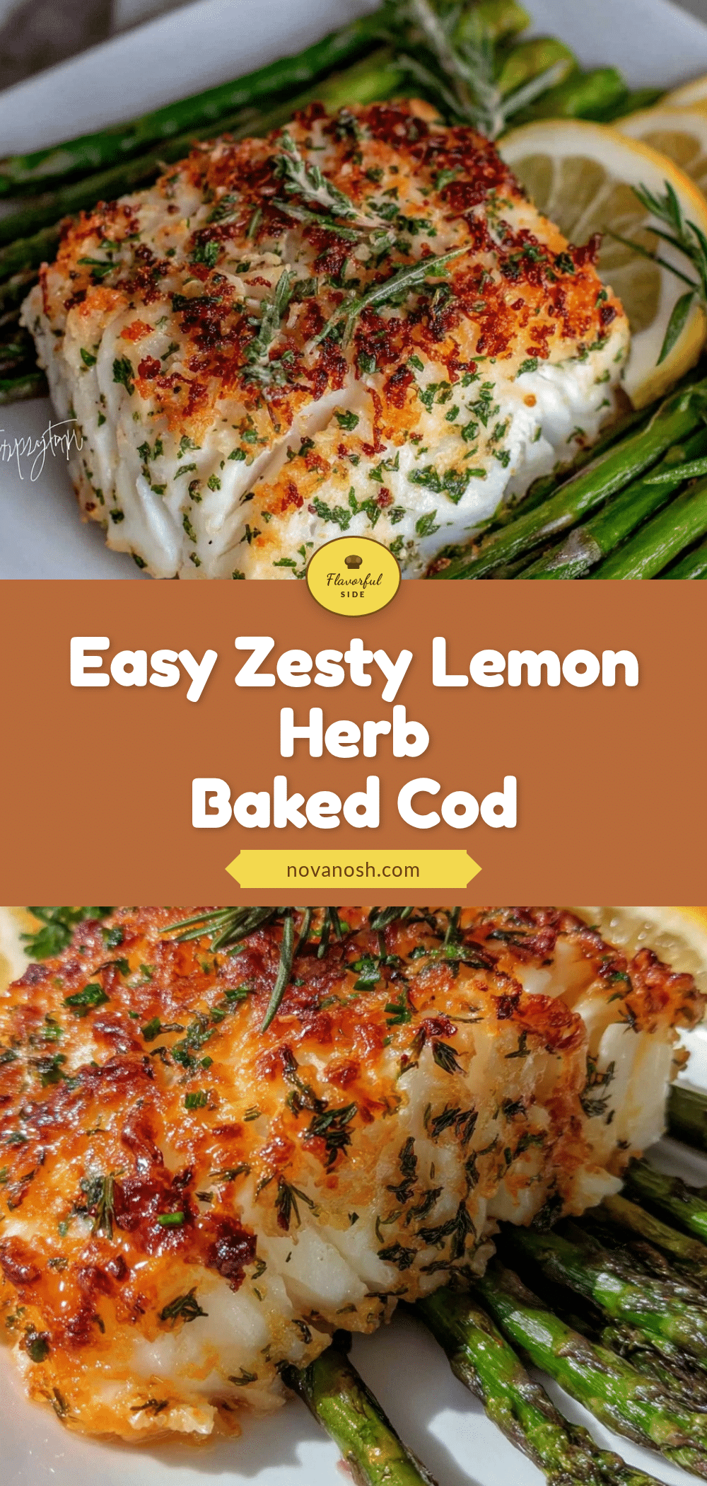 lemon herb baked cod recipe