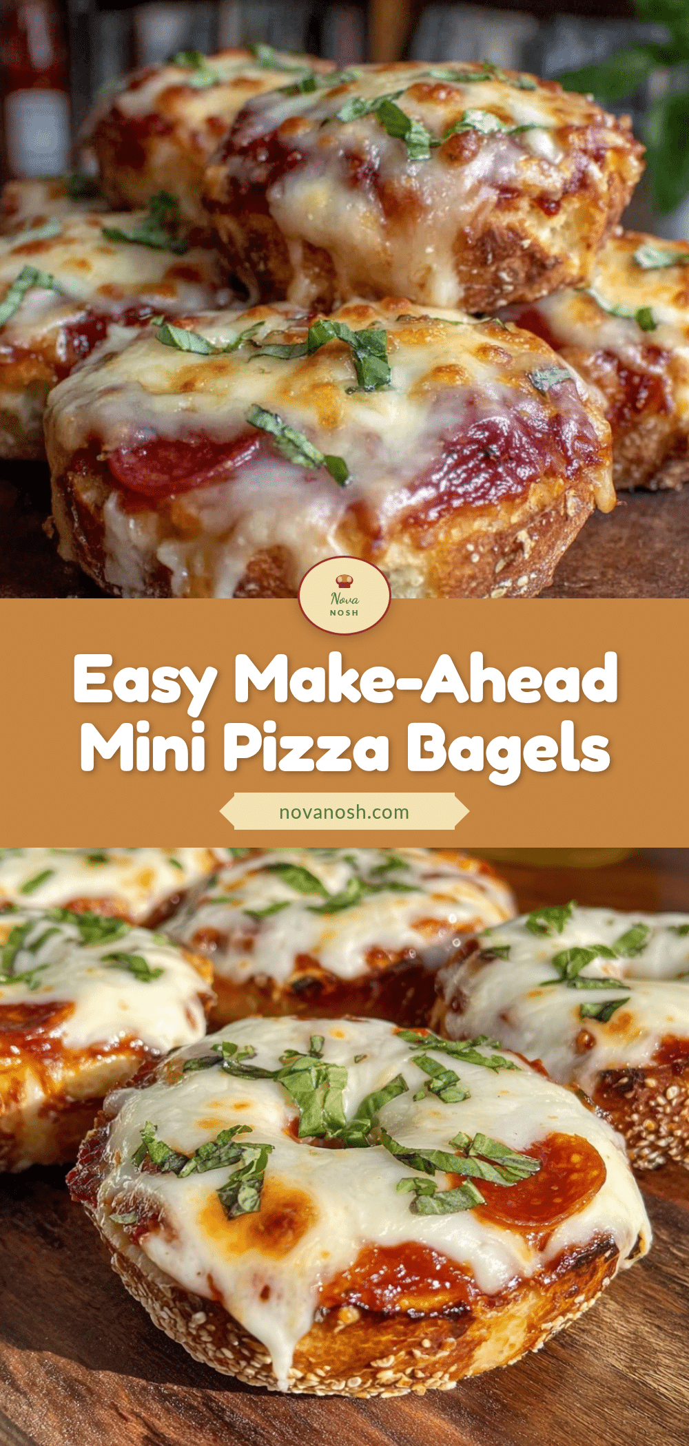 mini pizza bagels recipe
