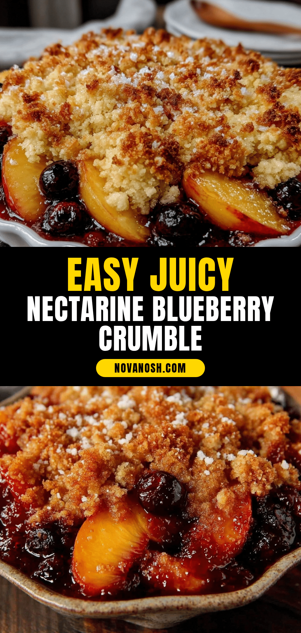 nectarine and blueberry crumble recipe
