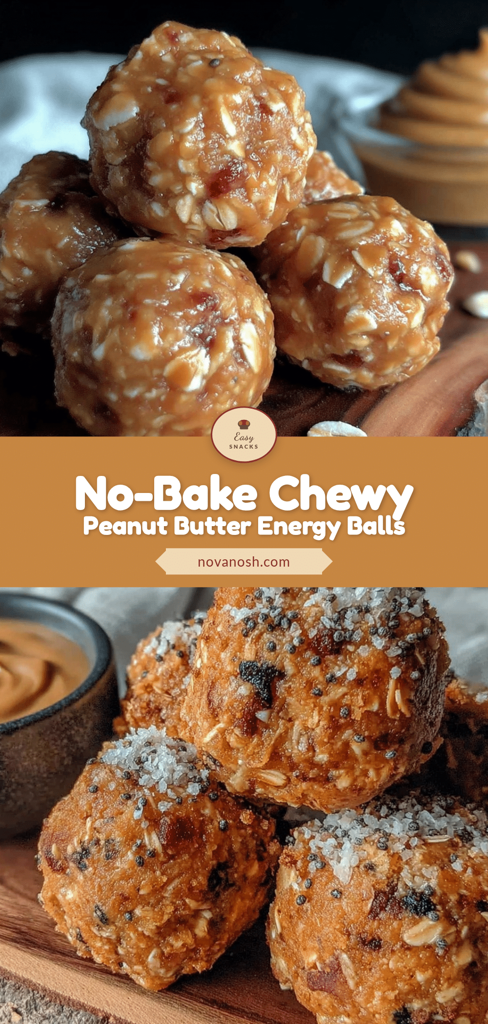 no-bake peanut butter energy balls recipe