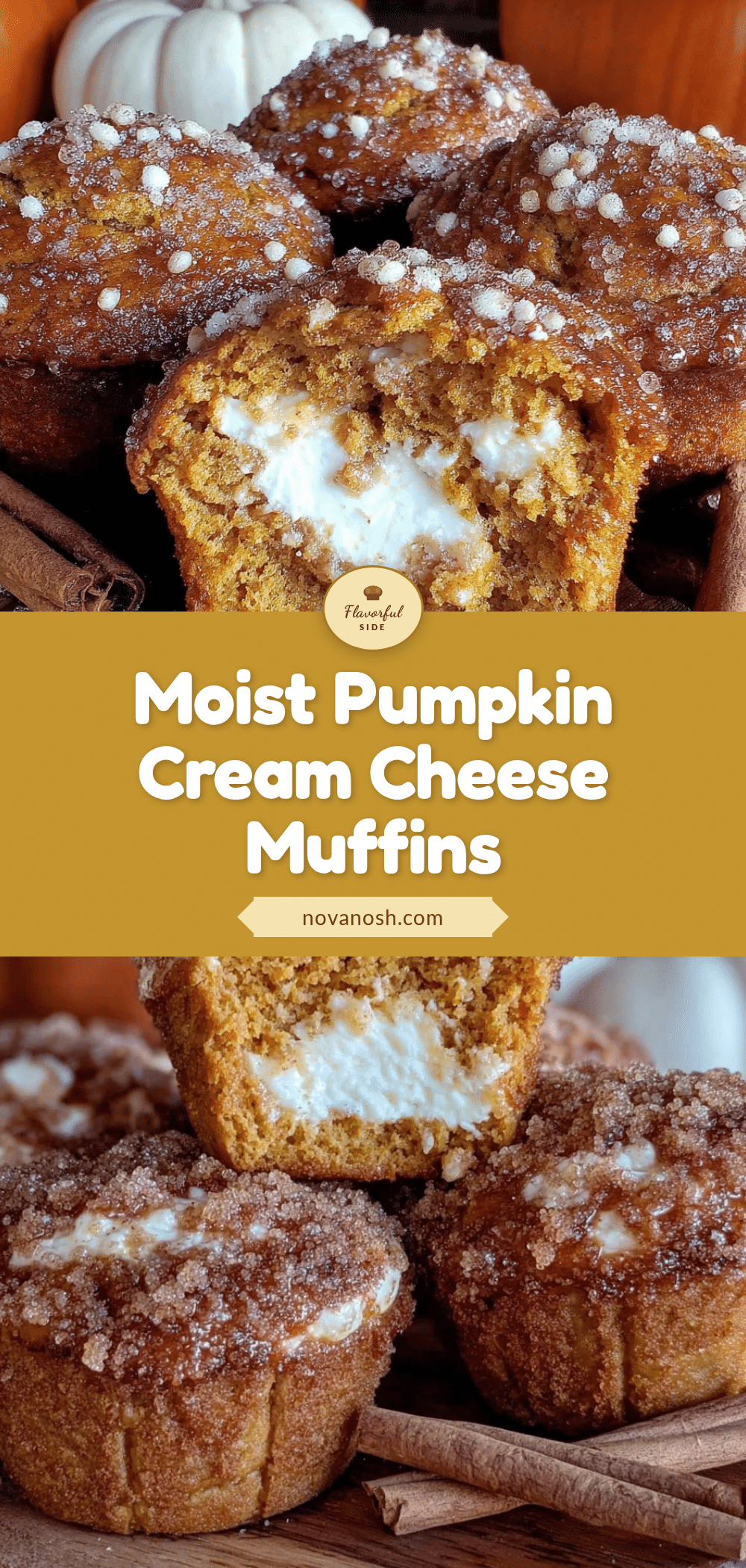 pumpkin cream cheese stuffed muffins recipe