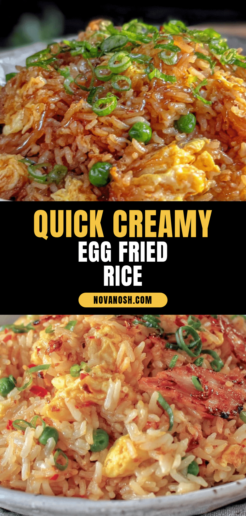 quick creamy egg fried rice recipe
