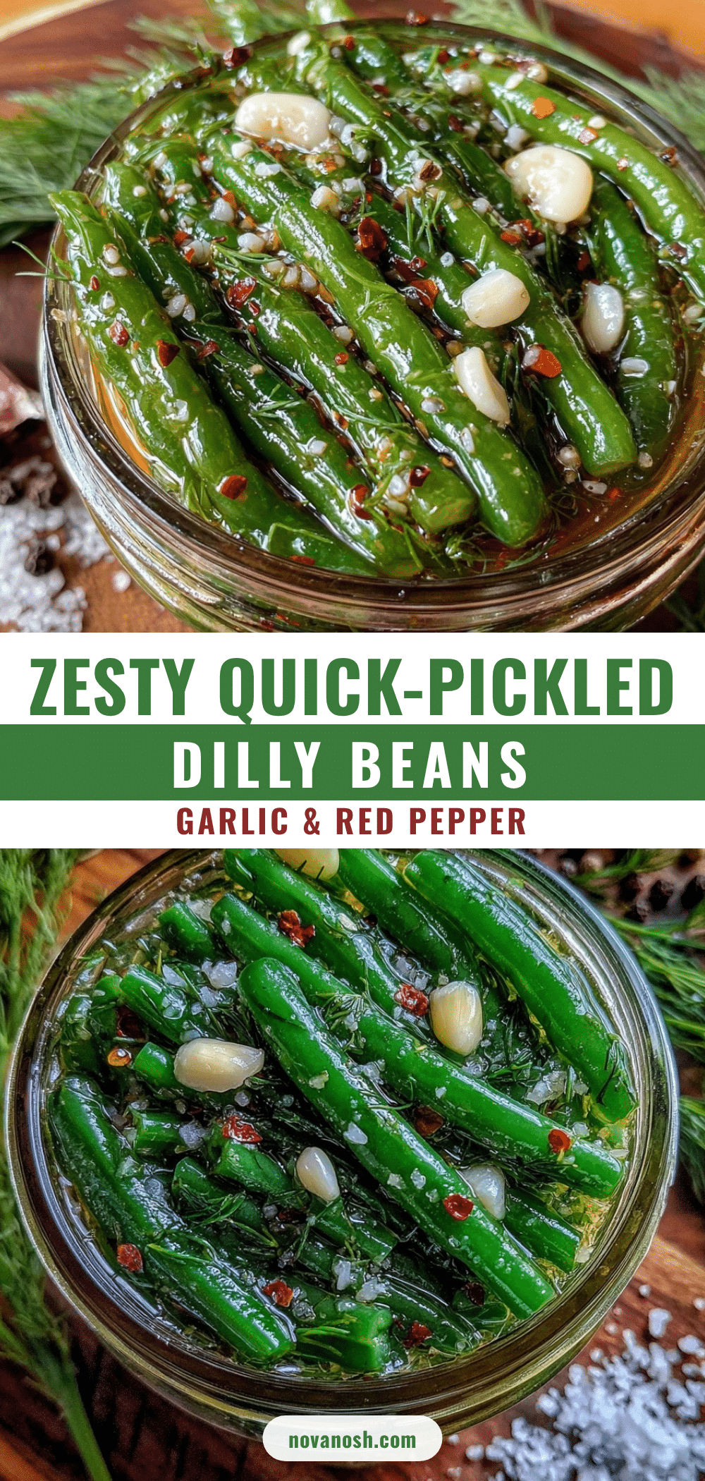 quick zesty pickled dilly beans recipe