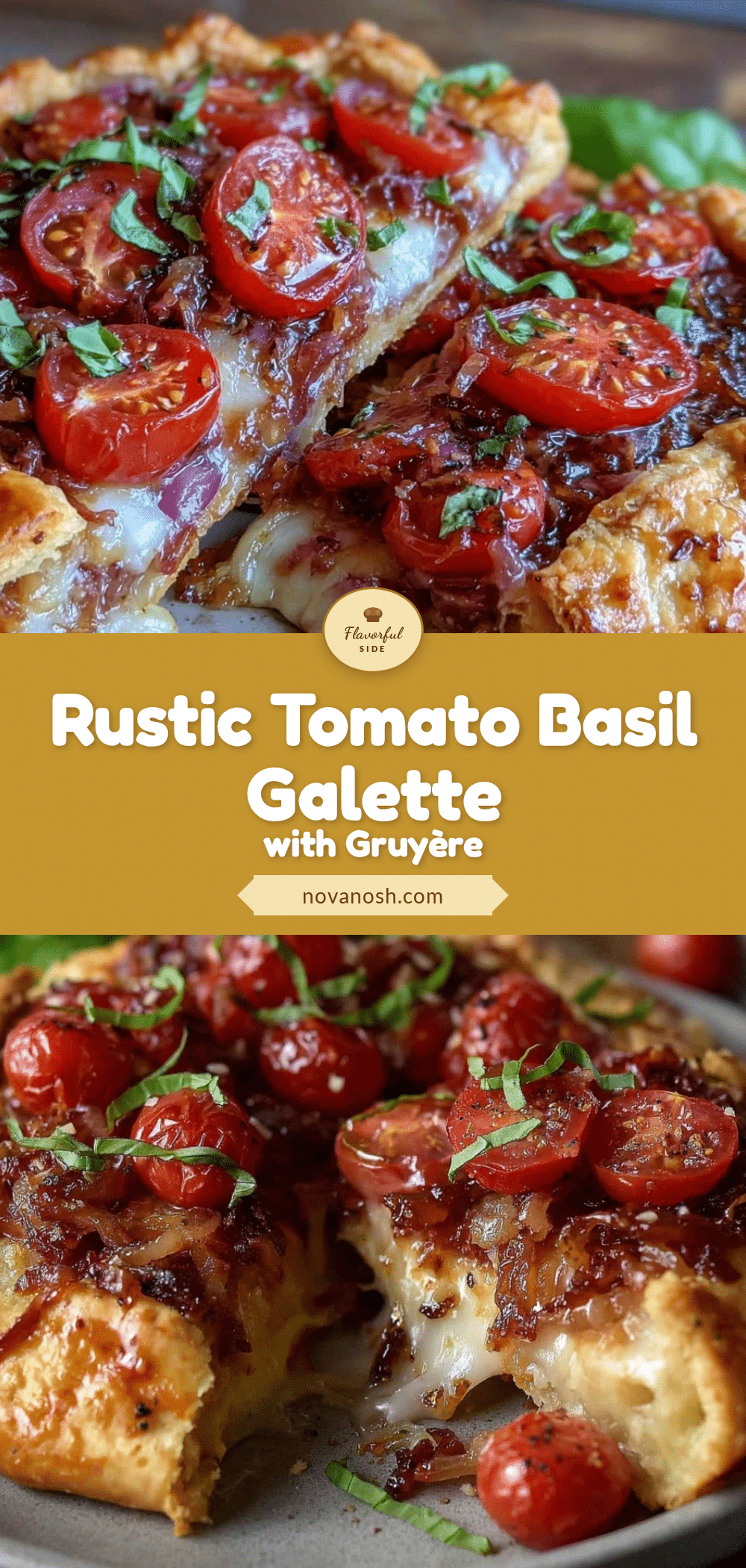 rustic tomato basil galette recipe