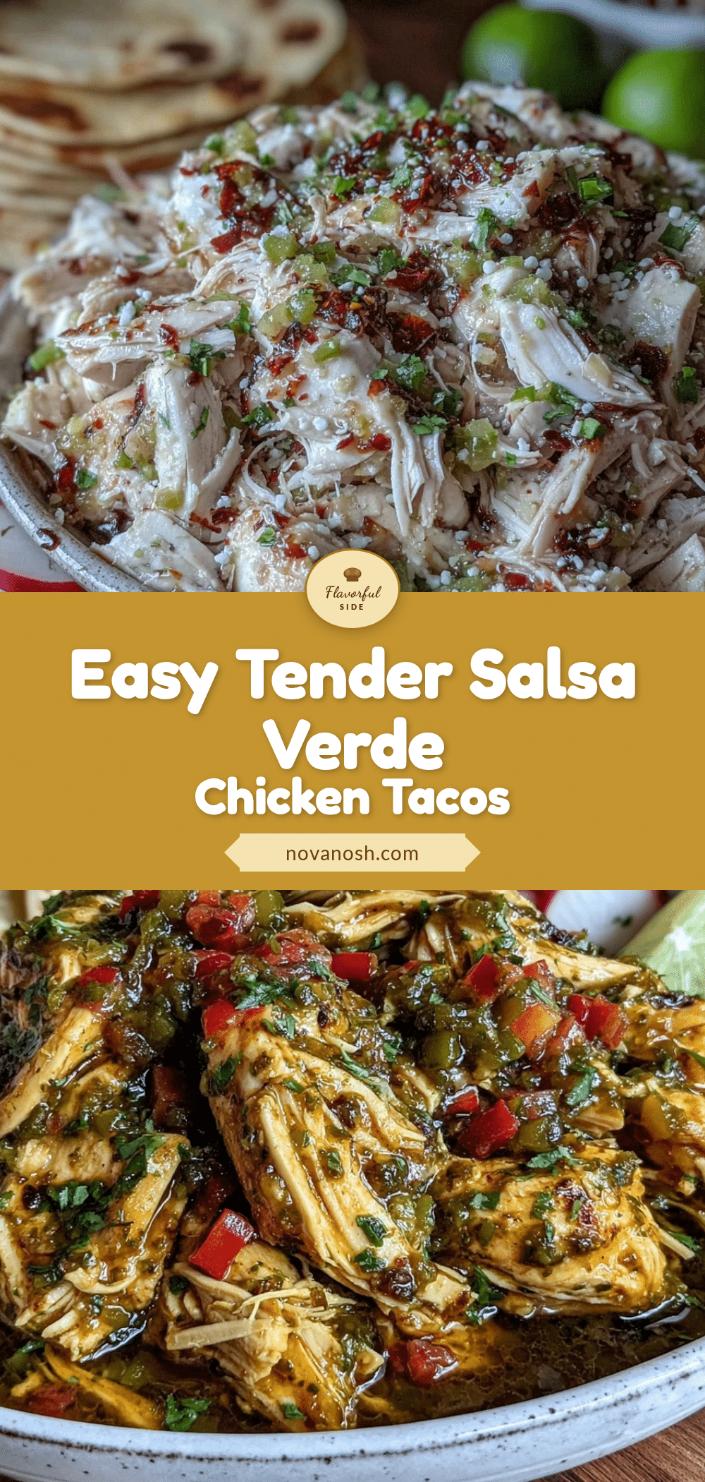salsa verde chicken tacos recipe