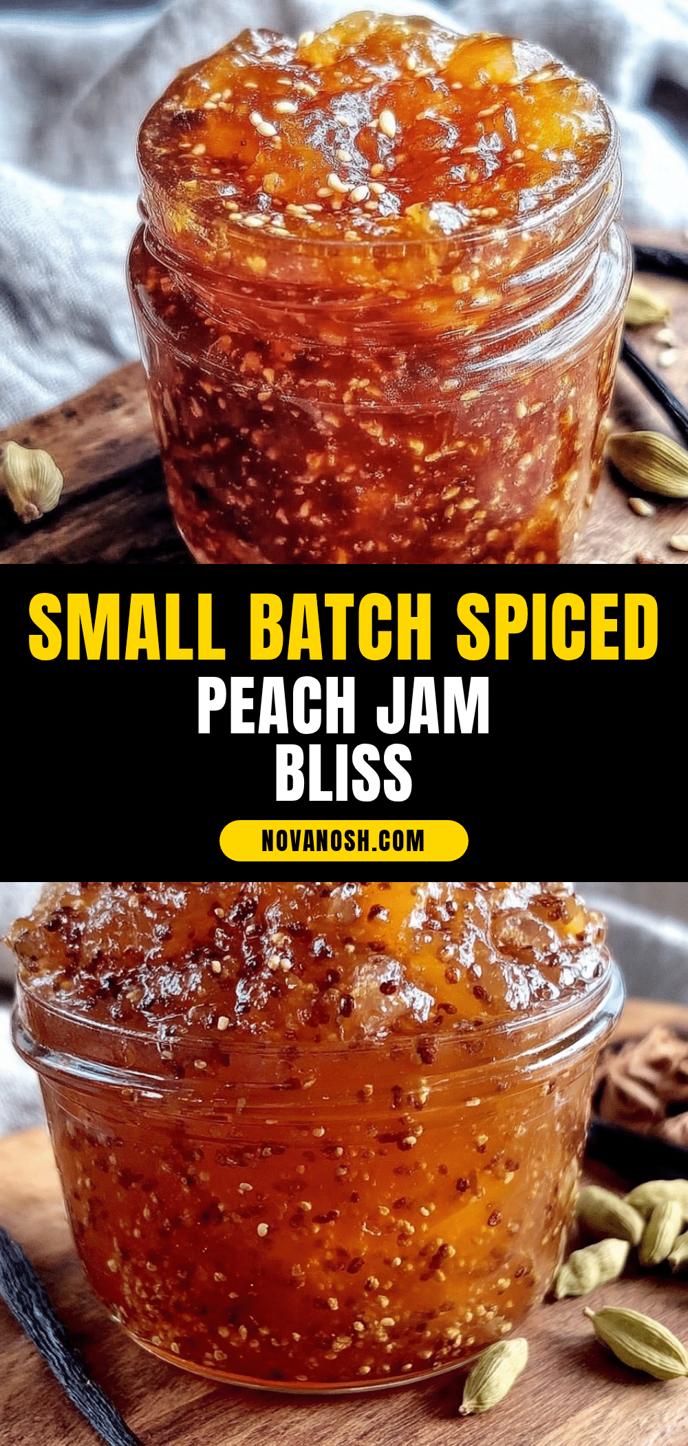 spiced peach jam recipe