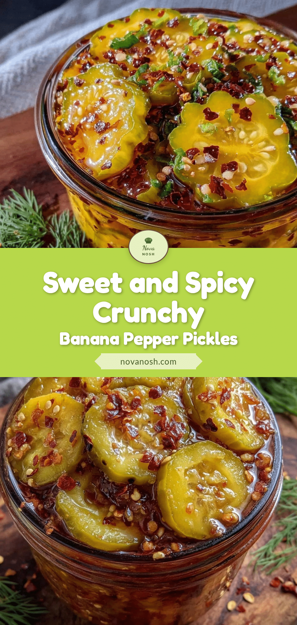 sweet and spicy banana pepper refrigerator pickles recipe