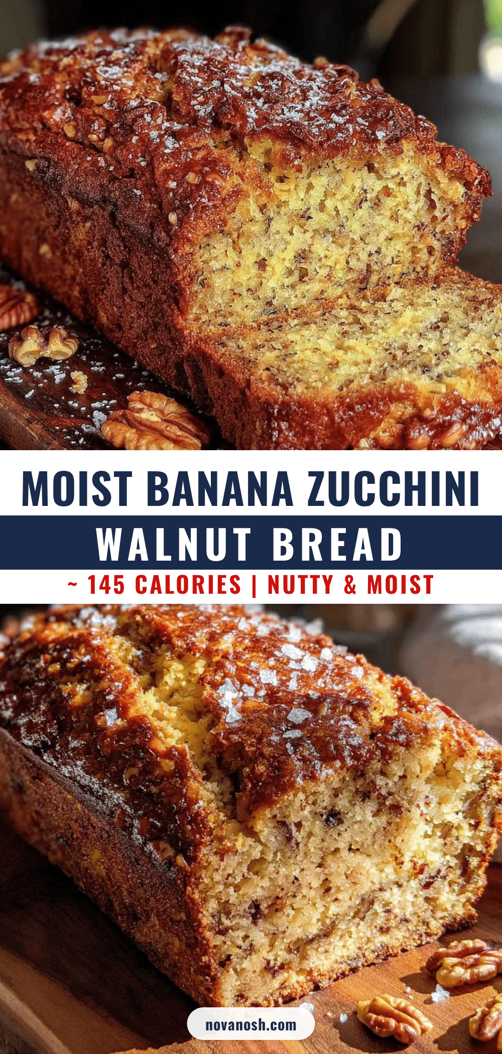 banana zucchini bread with walnuts recipe