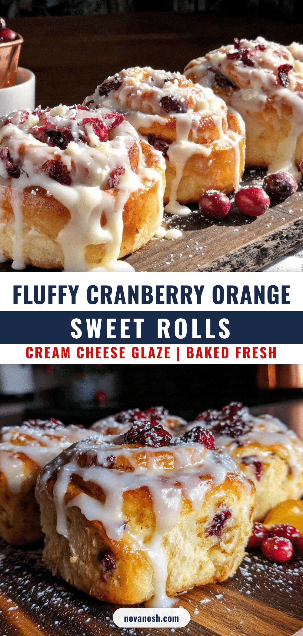 cranberry orange sweet rolls recipe