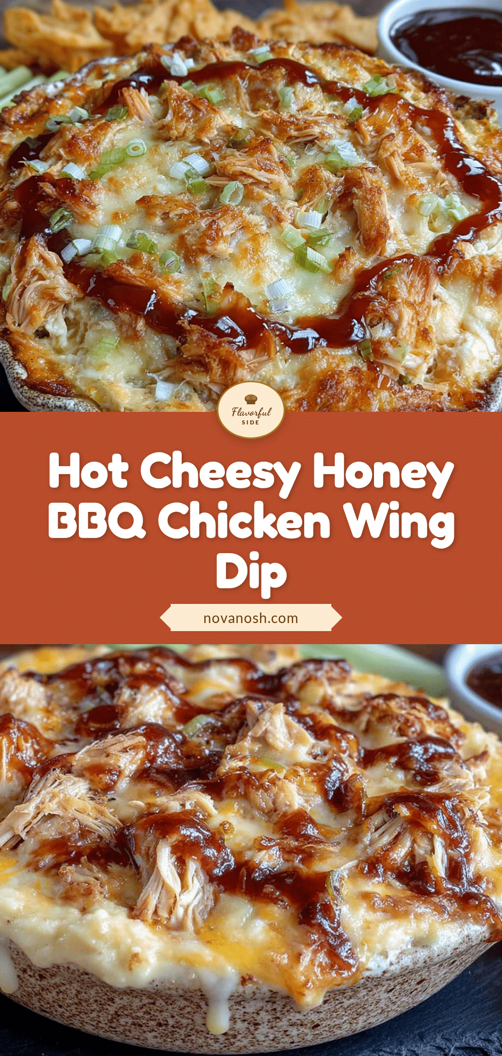 creamy honey bbq chicken wing dip recipe