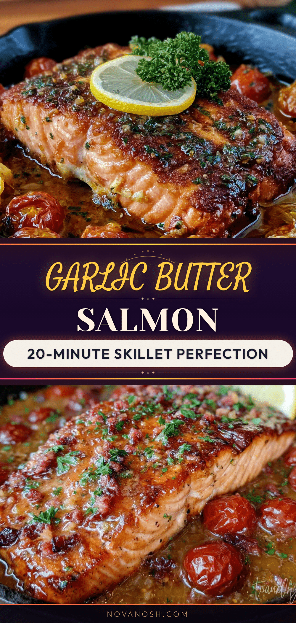 garlic butter salmon skillet recipe
