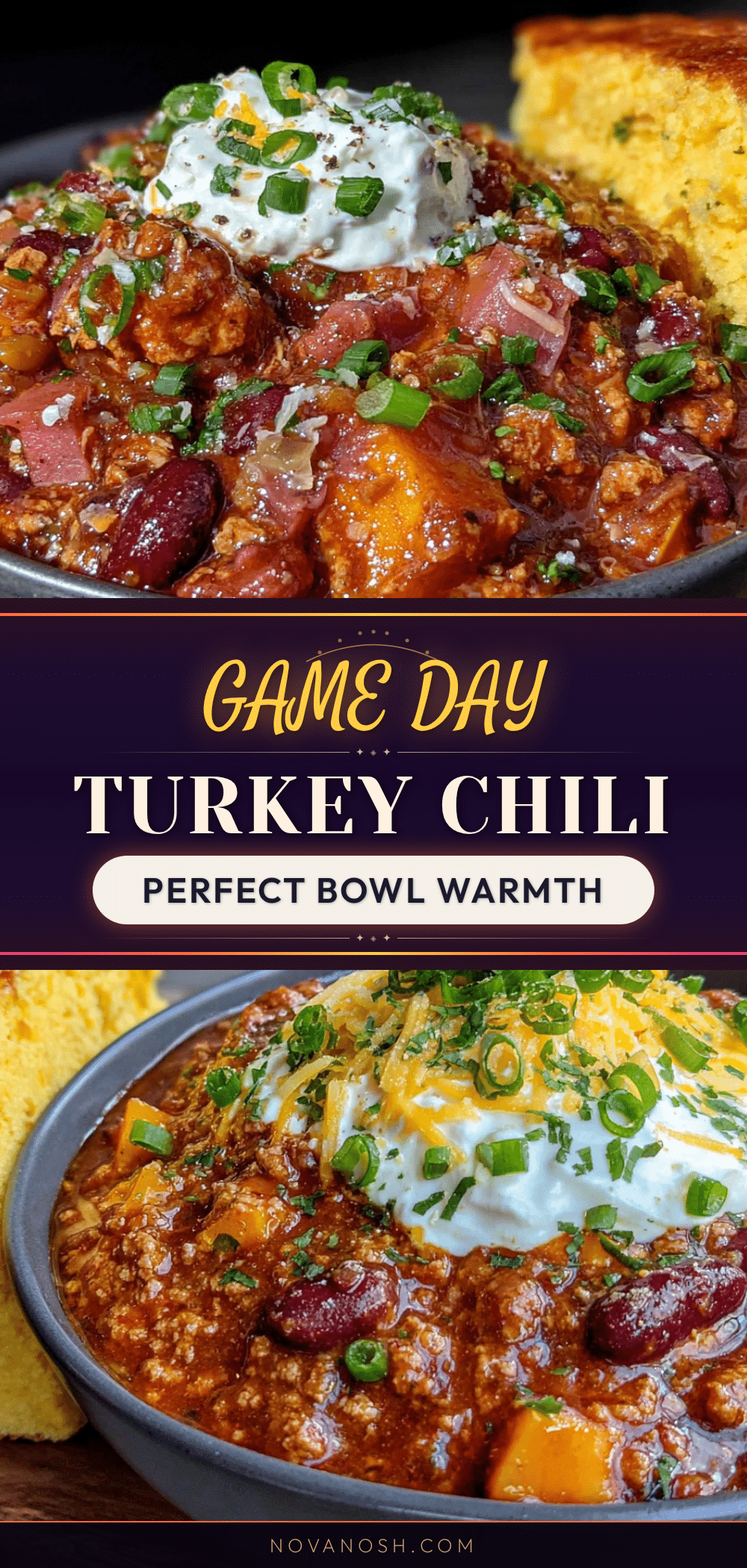 healthy turkey chili for game day recipe