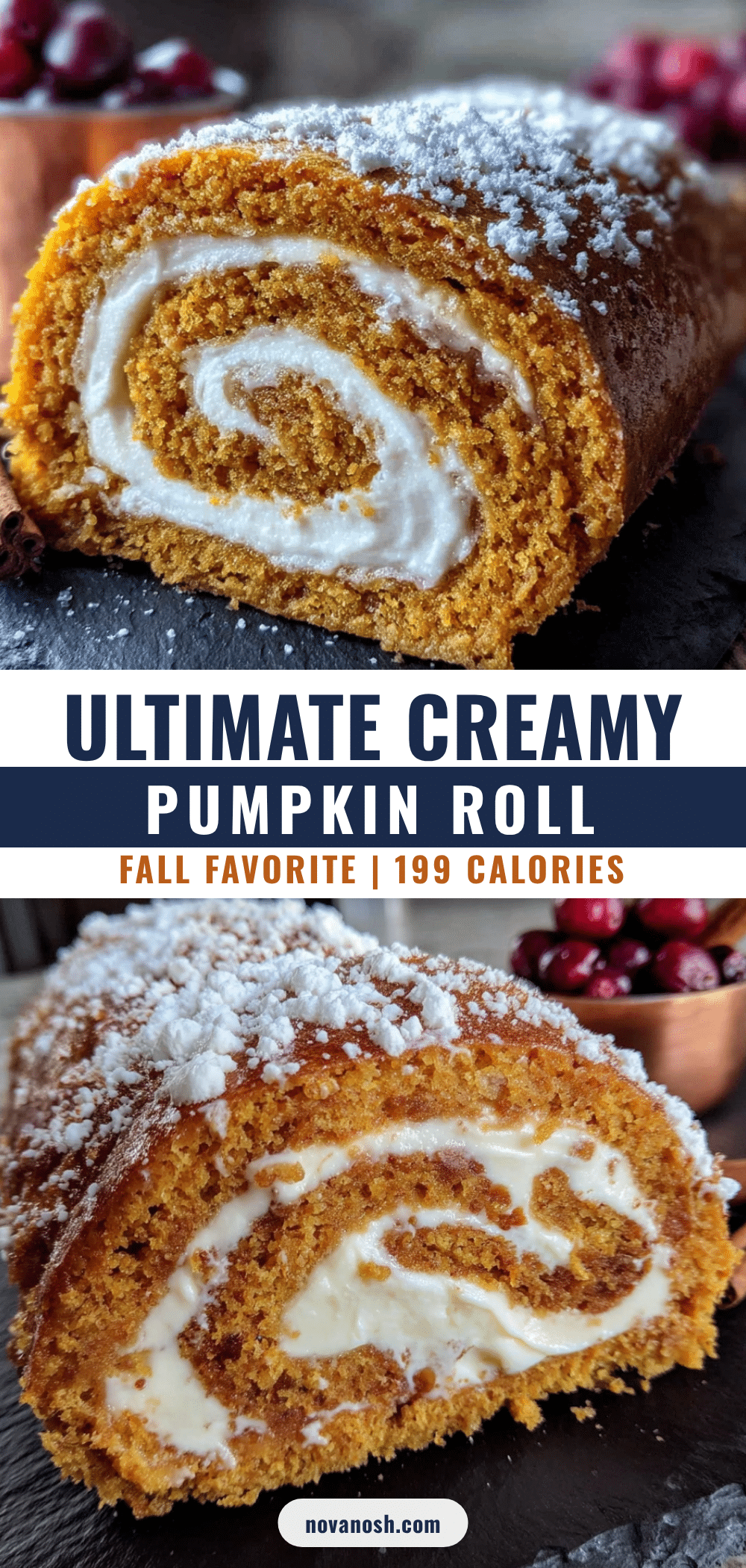 Perfect Creamy Pumpkin Roll with Cream Cheese Filling recipe