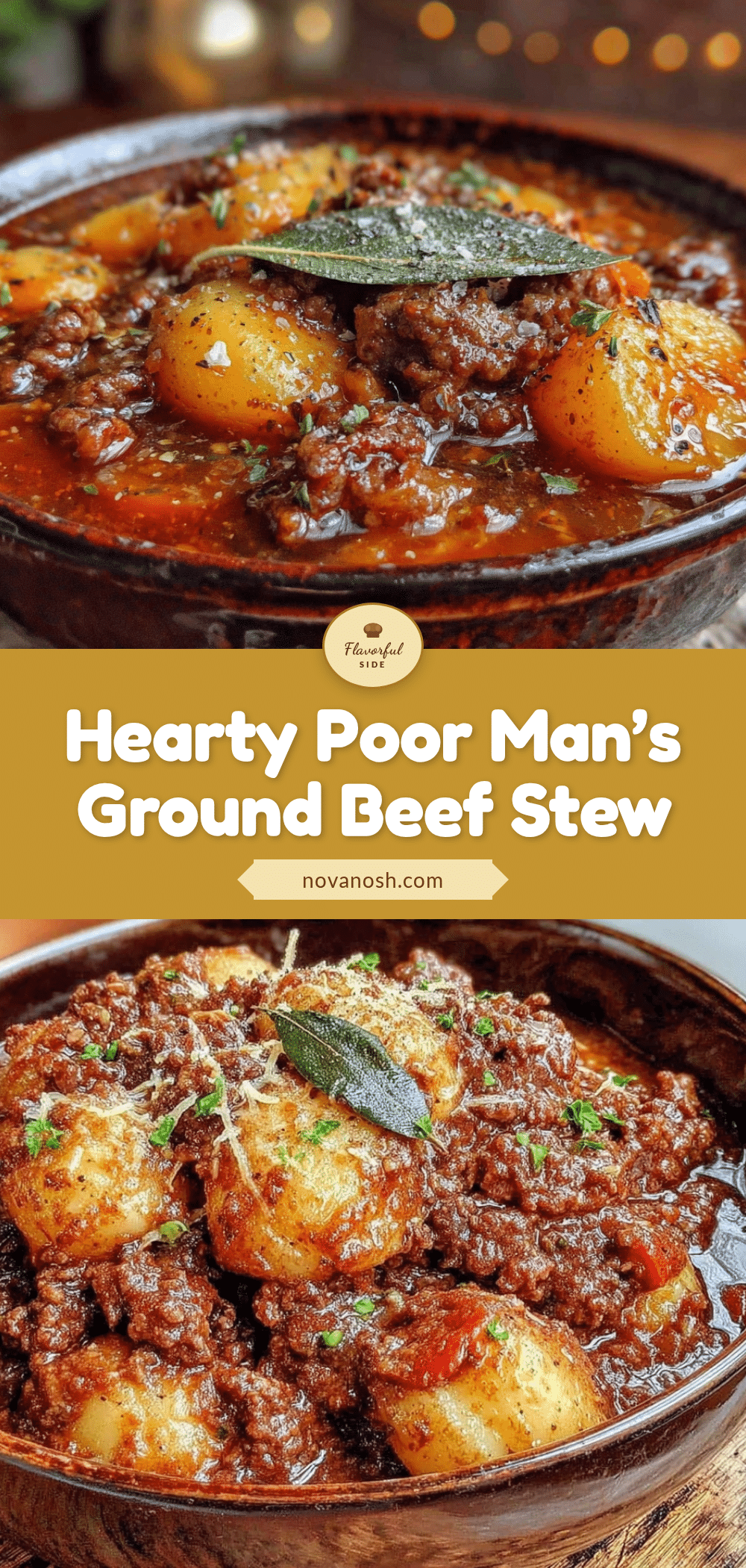 poor mans stew with ground beef and potatoes recipe