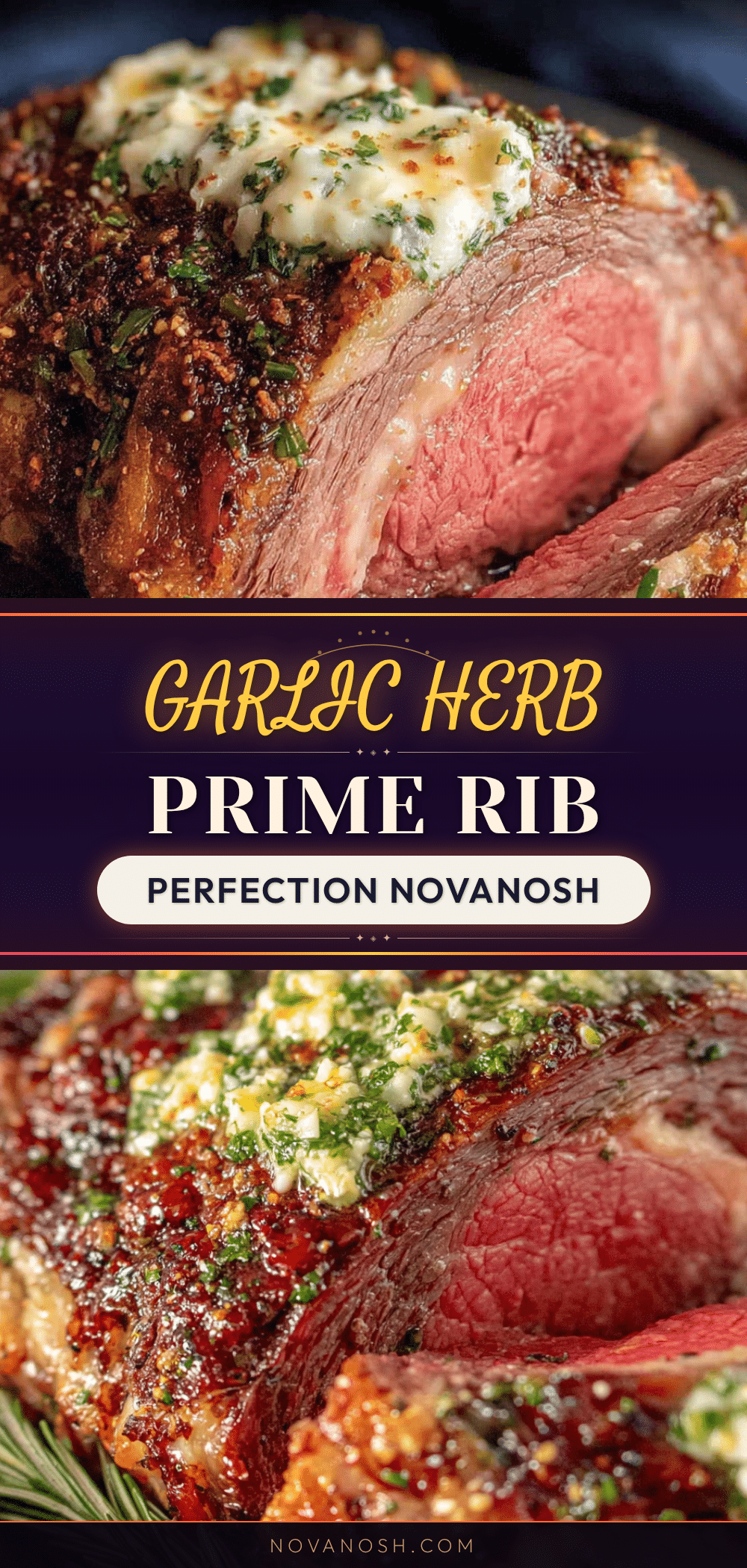 prime rib roast with garlic herb butter recipe
