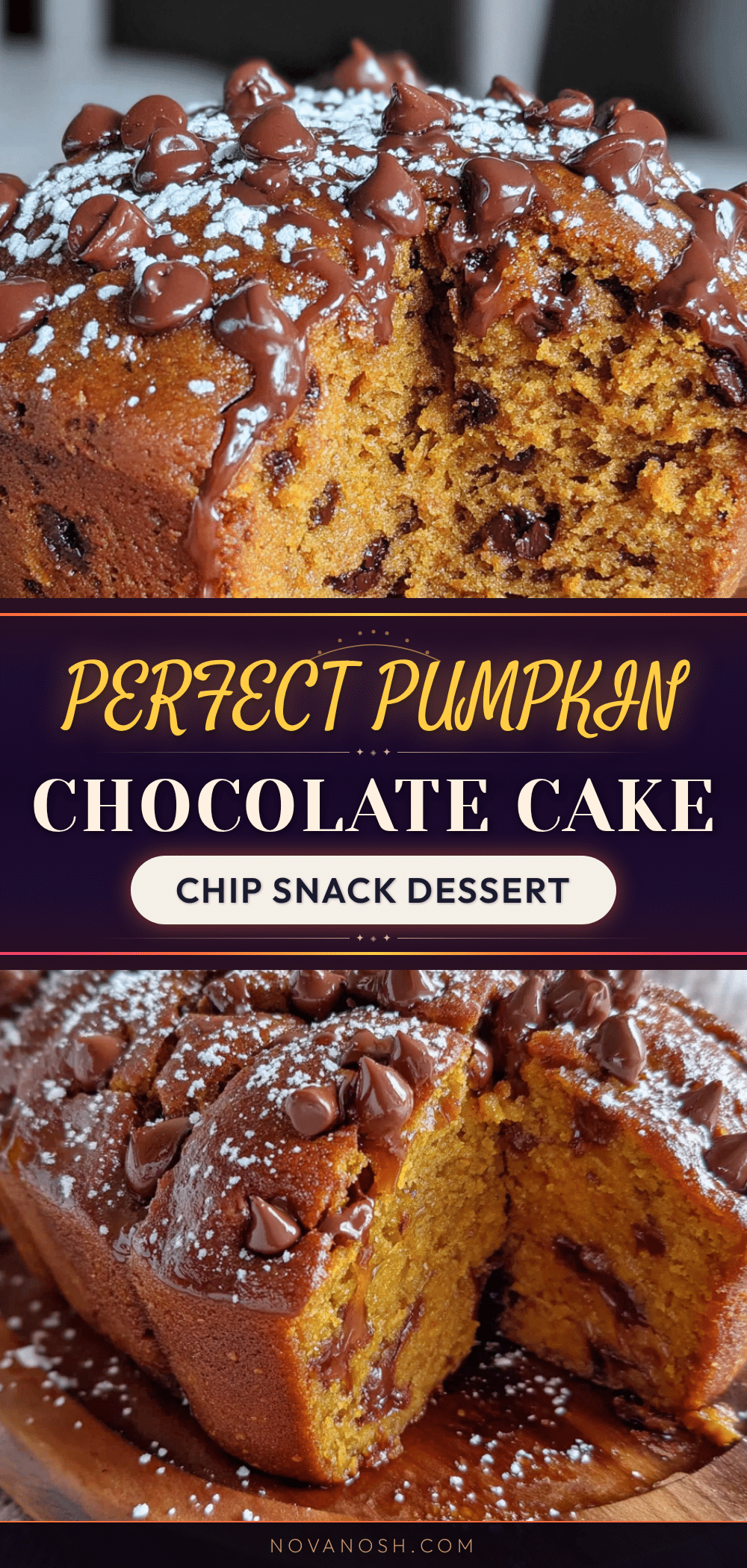 pumpkin chocolate chip snack cake recipe