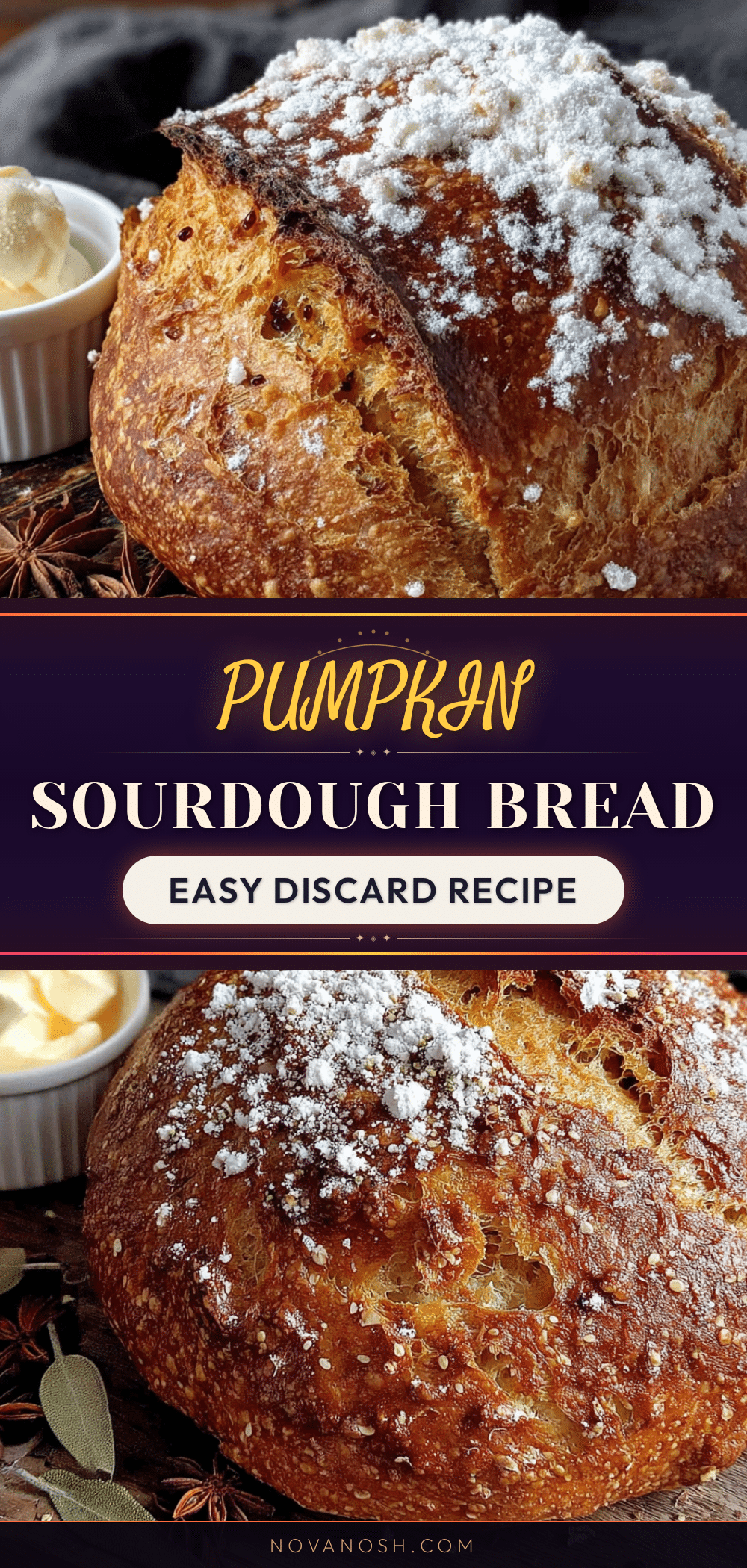 pumpkin sourdough discard bread recipe