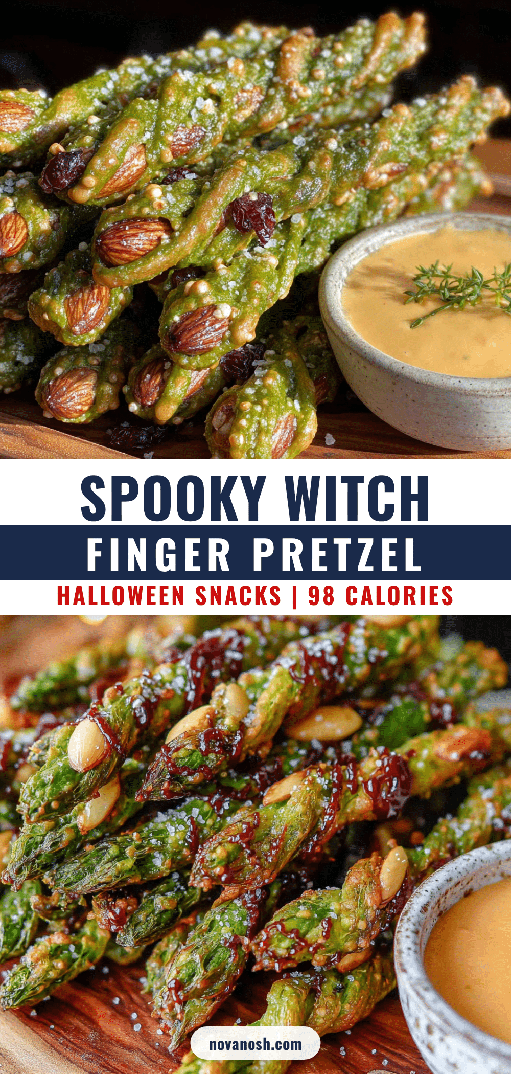 witch finger pretzels recipe