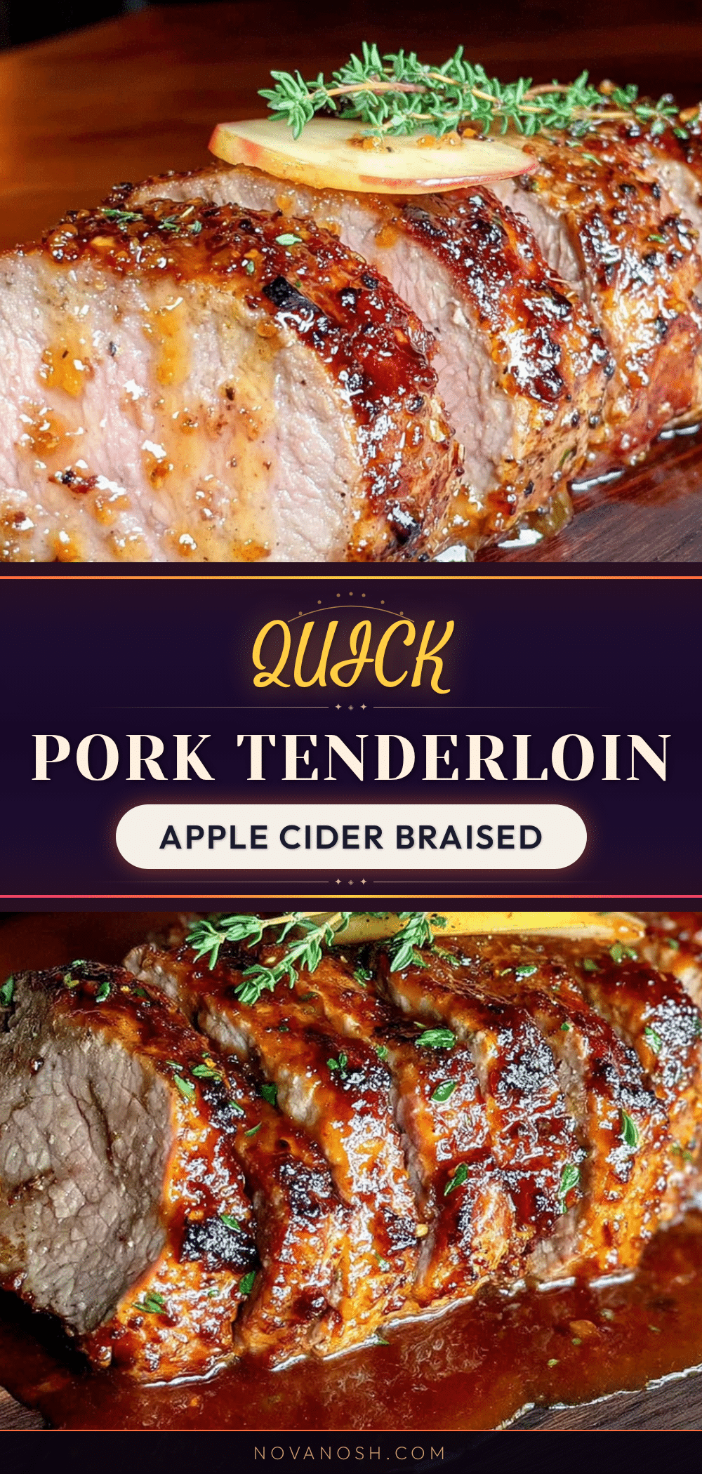apple cider braised pork tenderloin recipe