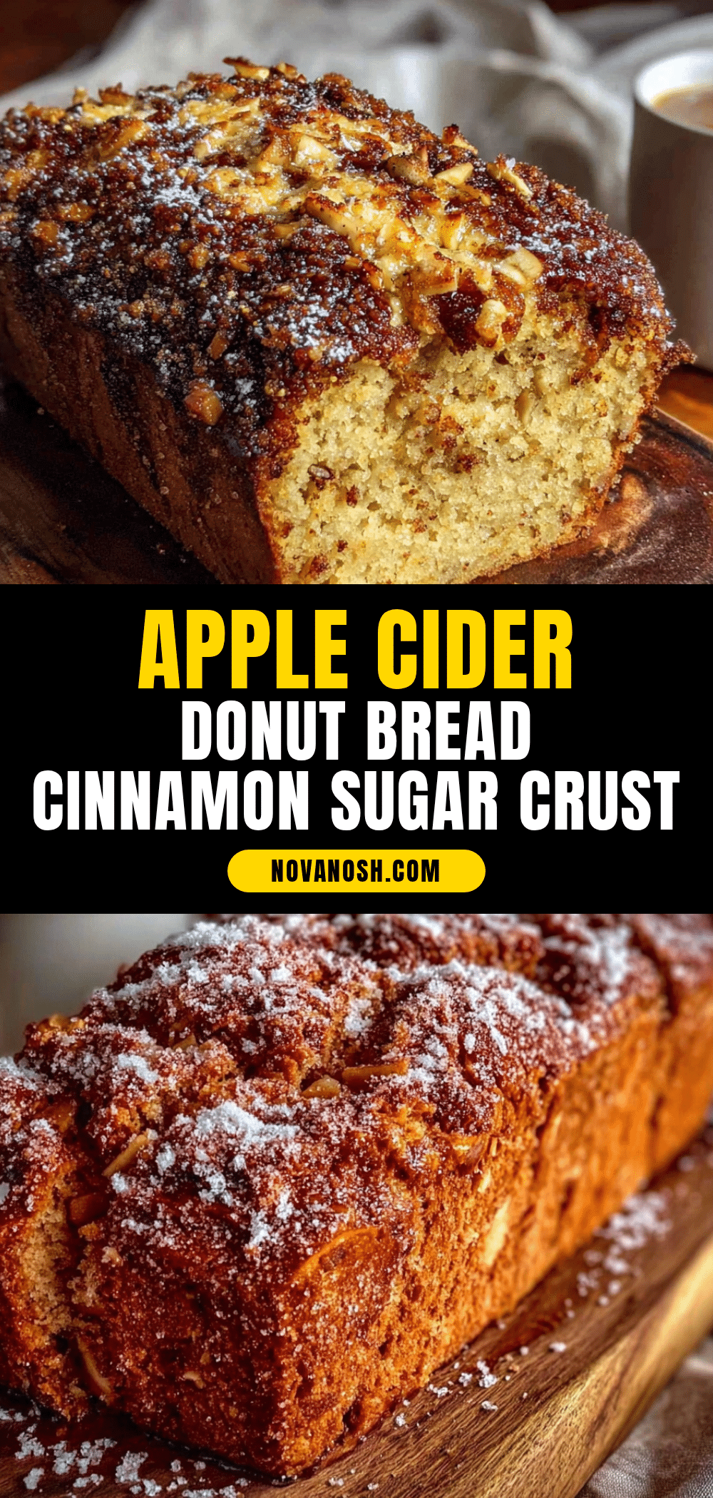 apple cider donut bread recipe
