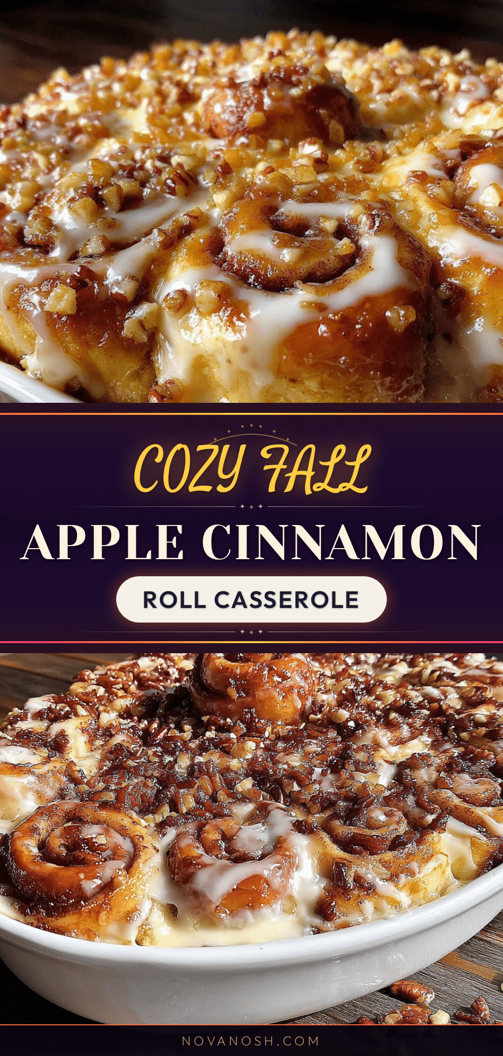 apple cinnamon roll casserole recipe