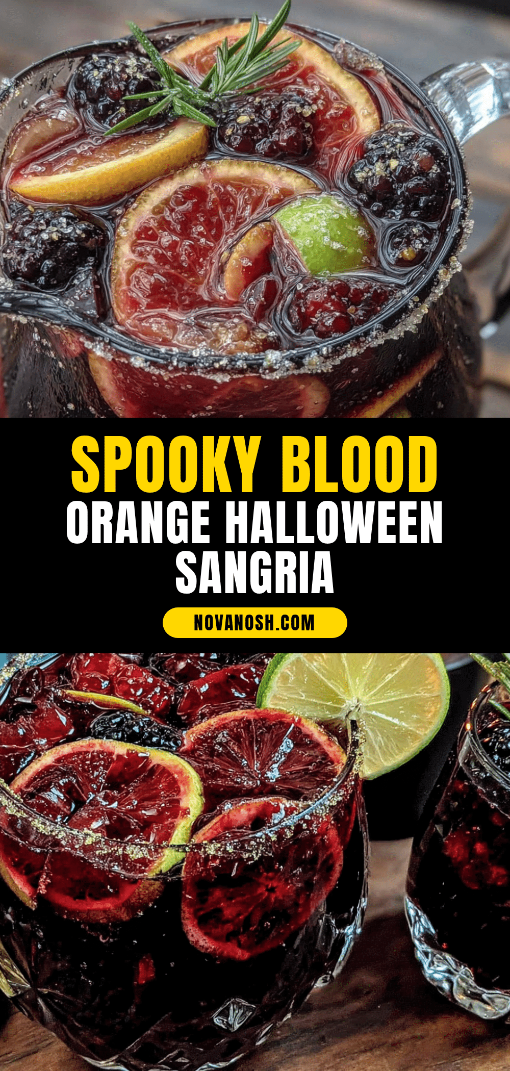 blood orange halloween sangria recipe