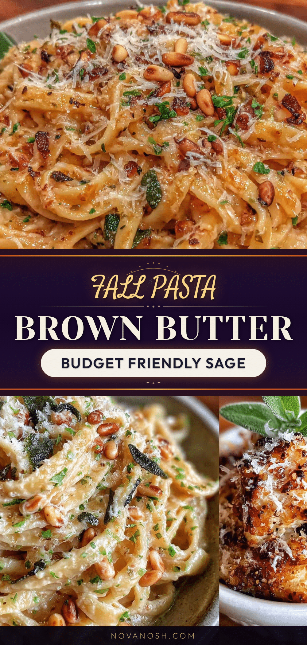 budget-friendly fall pasta with brown butter and sage recipe